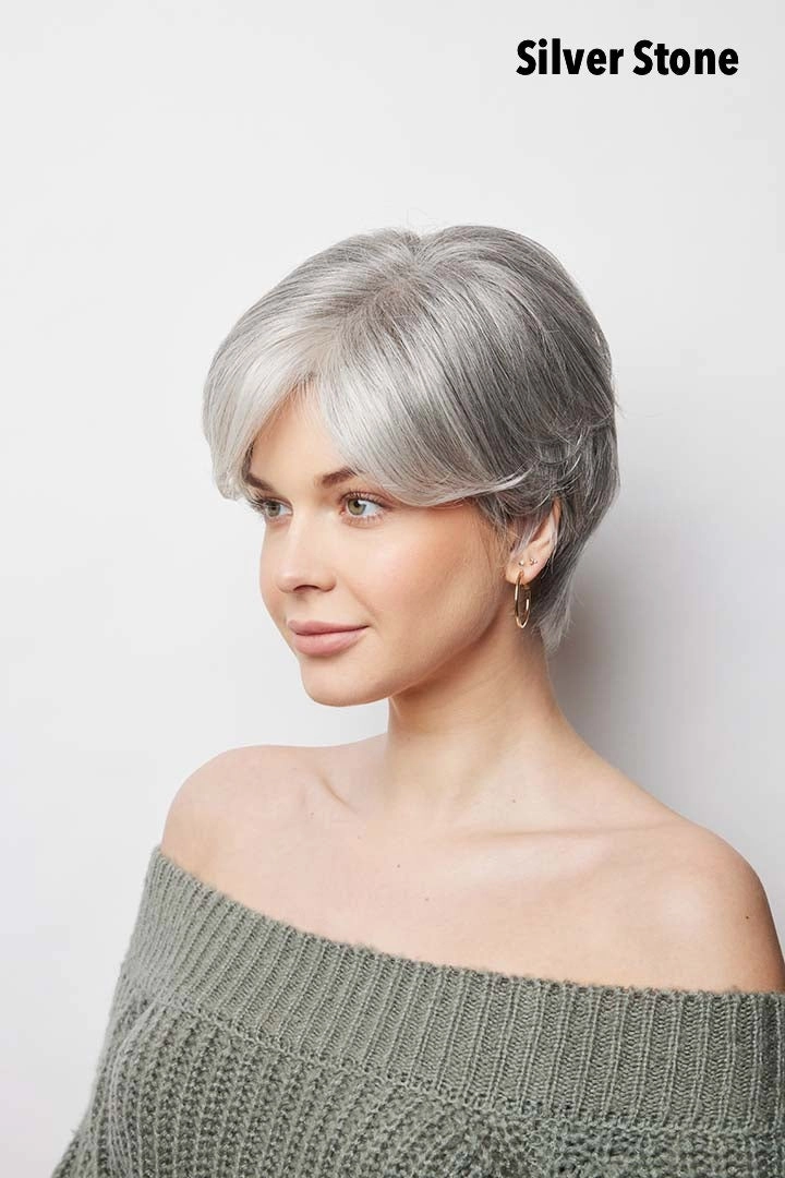 Pixie TP Mono HT Topper by Amore | Heat Friendly Synthetic Hair