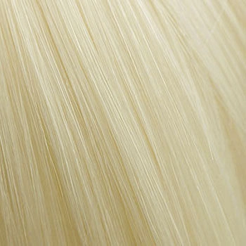 Platinum blonde pinup style wig with short fringe, 1950s style: Eira