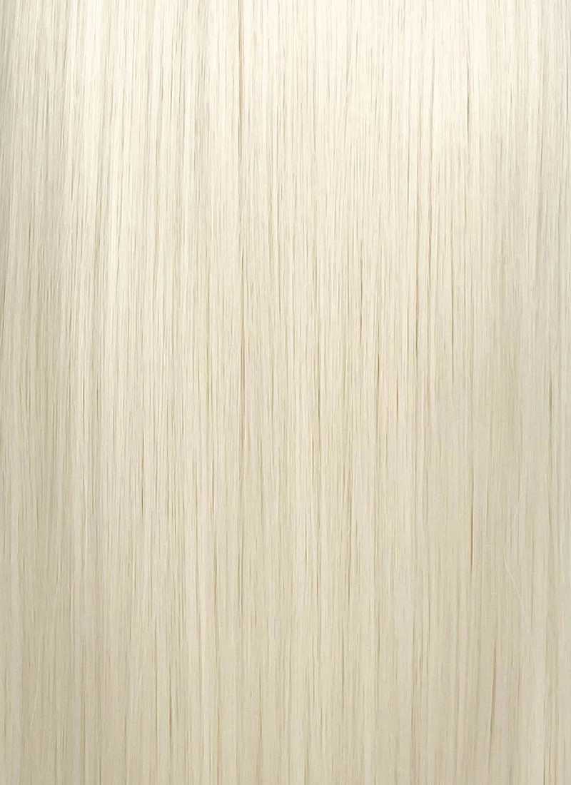 Platinum Blonde straight 13" x 6" Lace Top Lace Front Synthetic Wig LFS044
