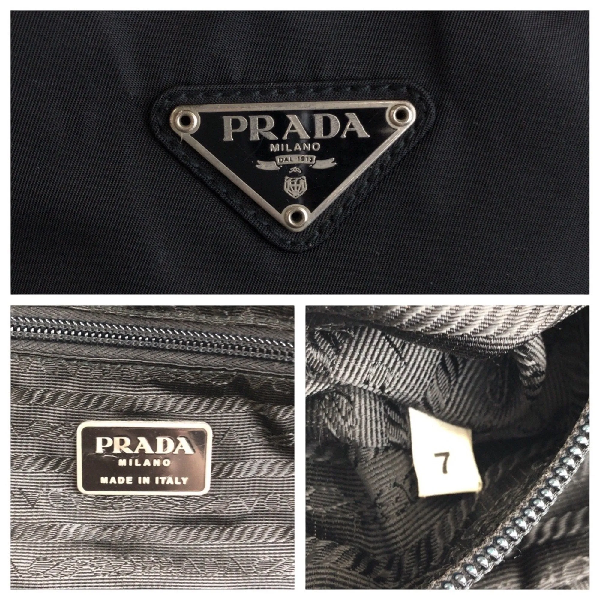 Prada Nylon Handbag Tote Bag (Pre-Owned)