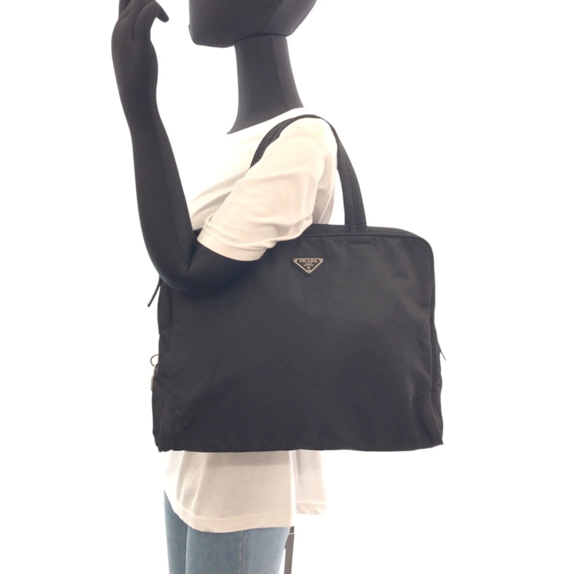 Prada Nylon Handbag Tote Bag (Pre-Owned)