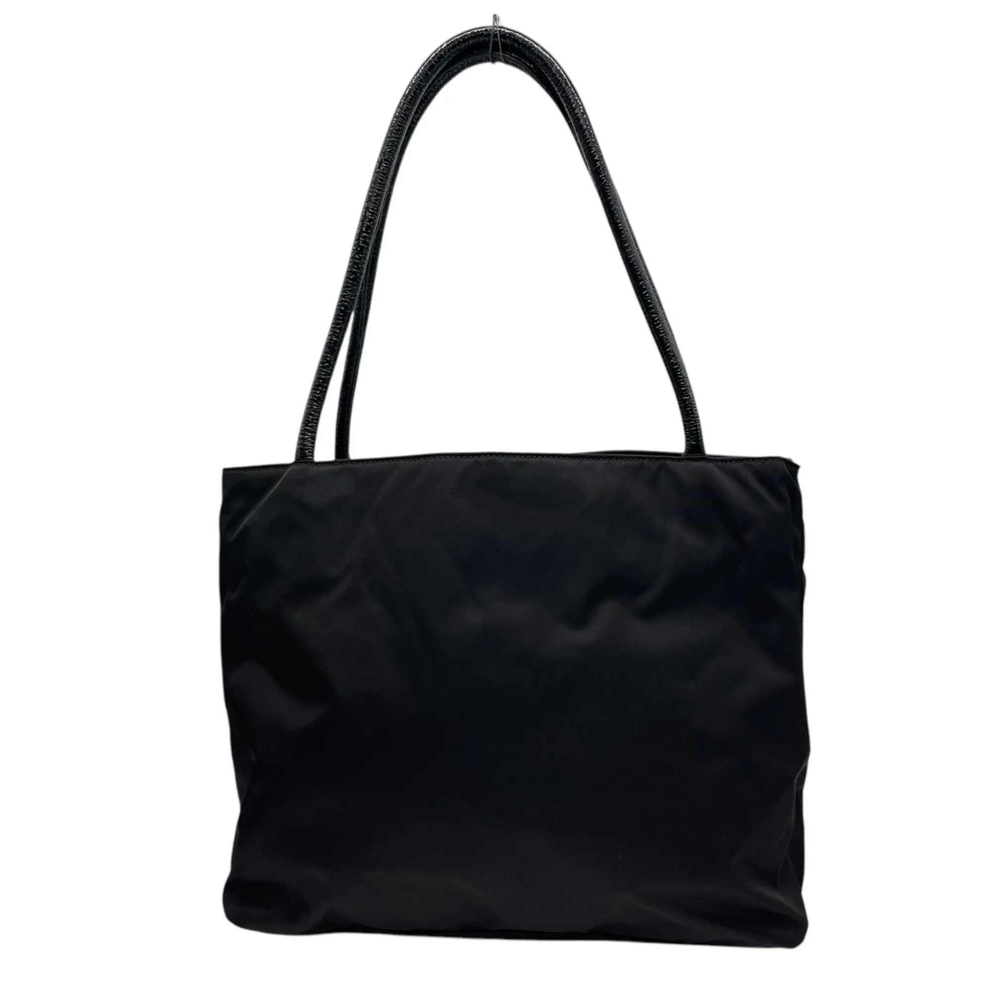 Prada Nylon Patent Leather Handbag Shoulder Bag Tote Bag (Pre-Owned)