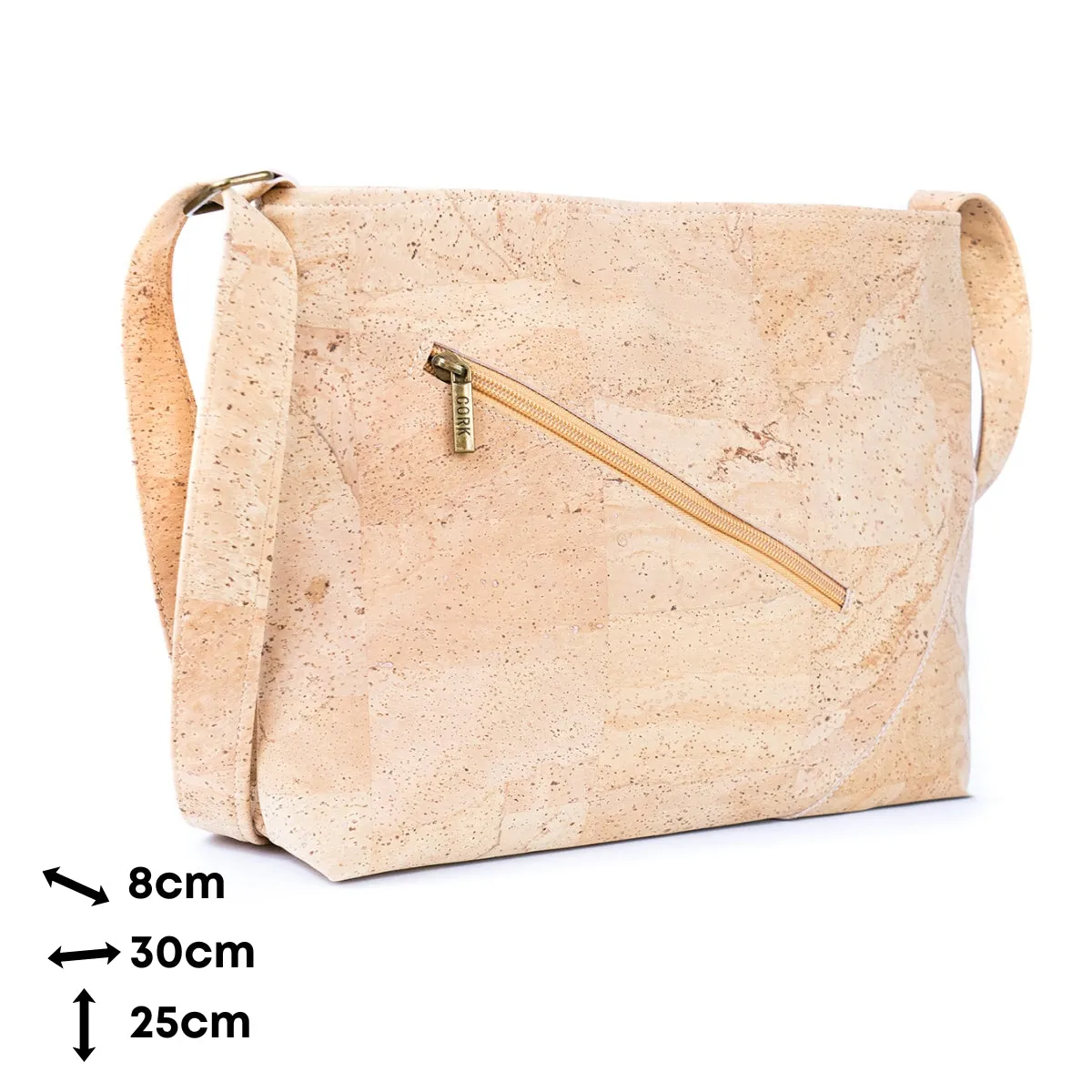 Premium Natural Cork Crossbody Bag ?C Thickened & Minimalist Design BAGP-292
