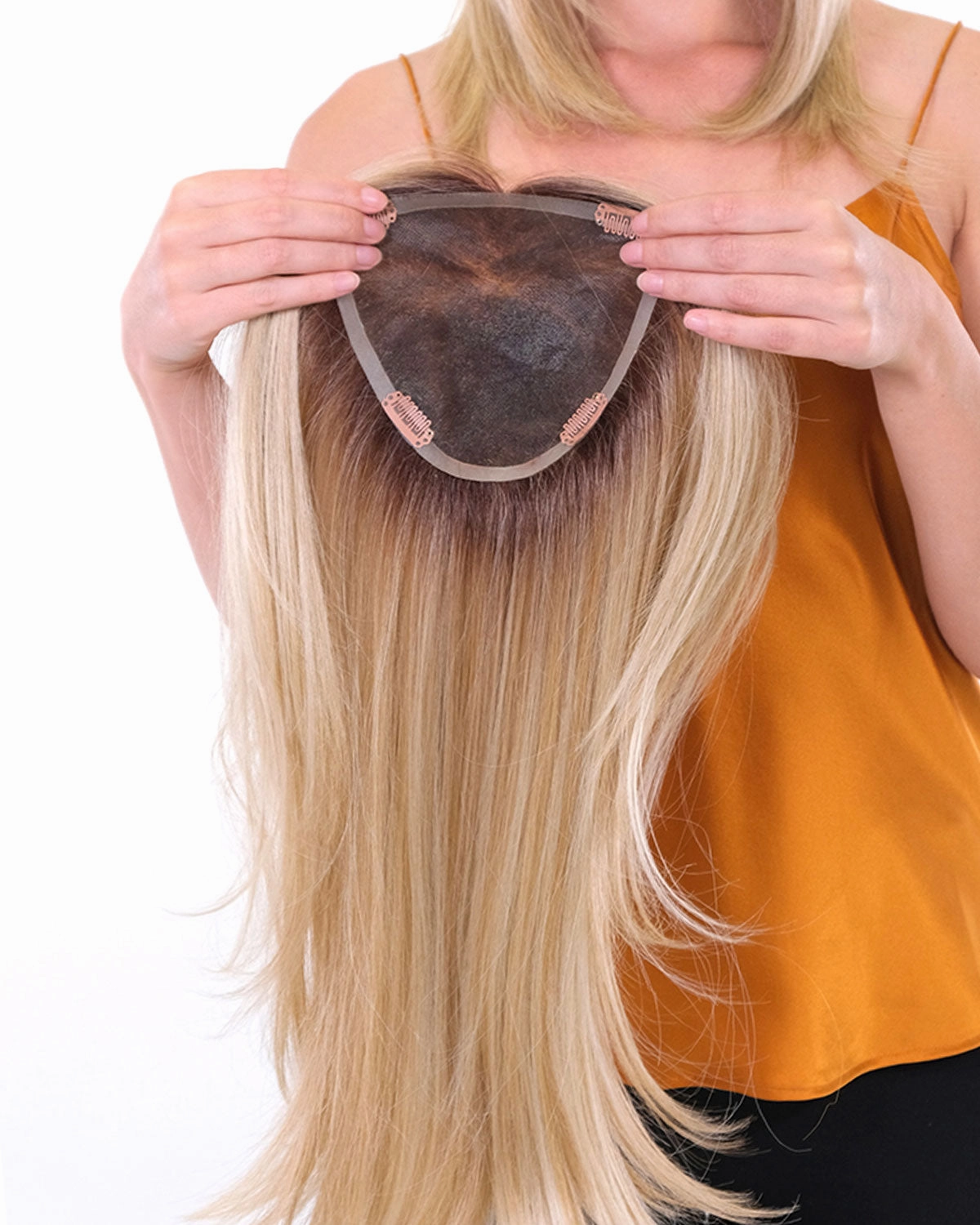 Premium 100% Handmade Topper 18 Straight | Synthetic Hair by Belle Tress