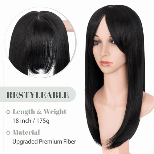 Premium Synthetic Fibre Hair Topper -18 inches