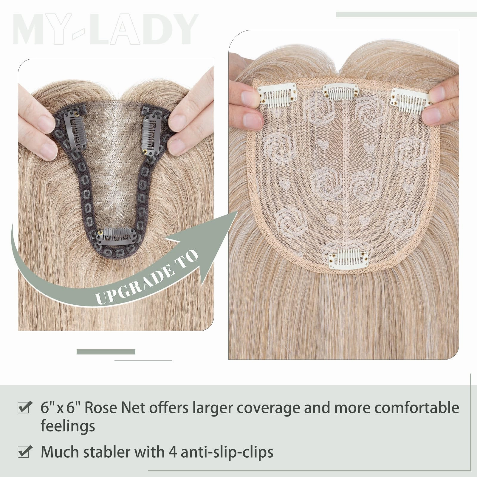 Premium Synthetic Fibre Hair Topper -18 inches