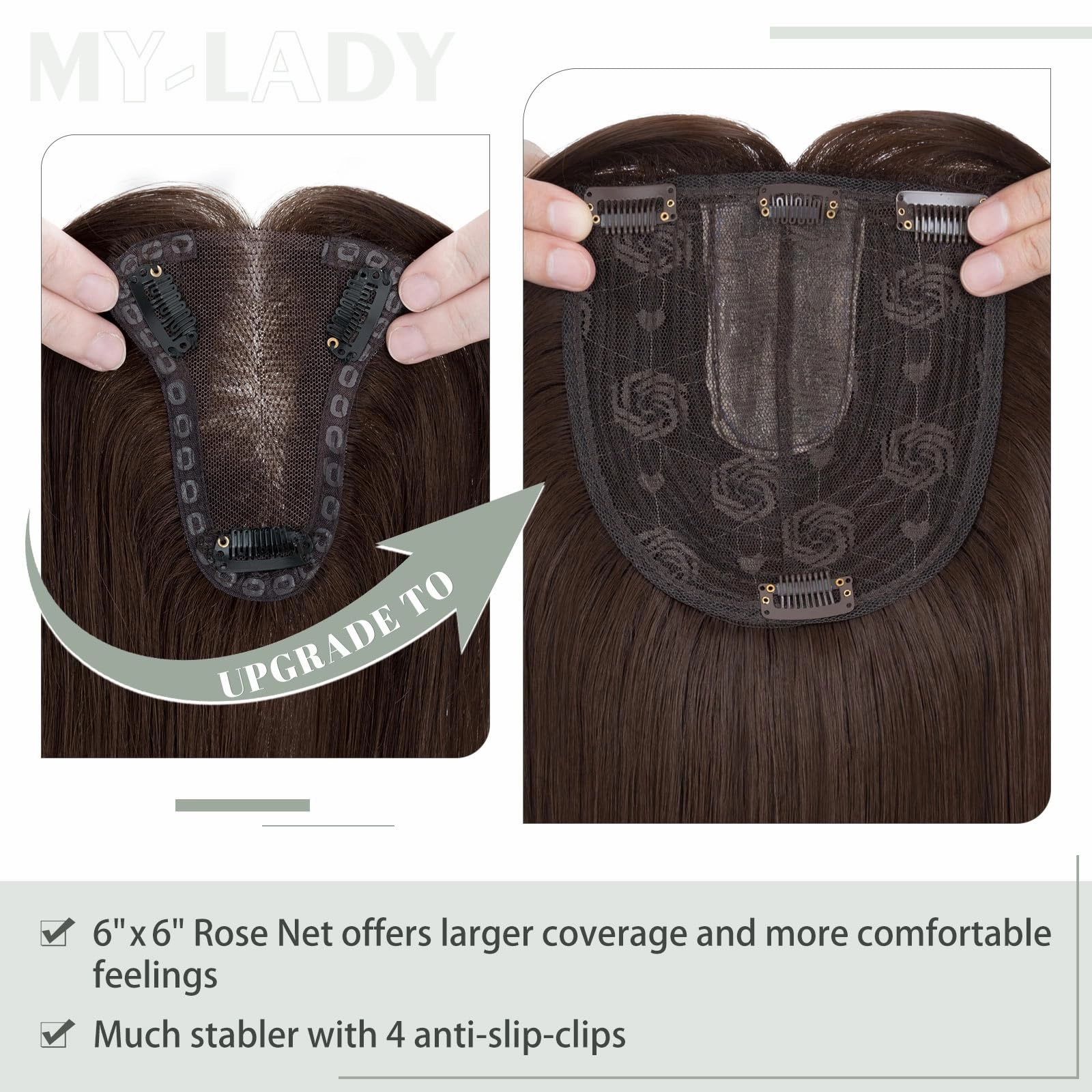 Premium Synthetic Fibre Hair Topper -18 inches