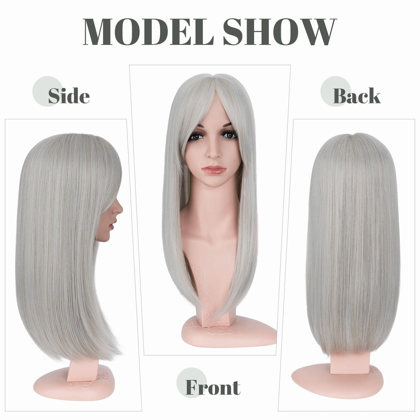 Premium Synthetic Fibre Hair Topper -18 inches