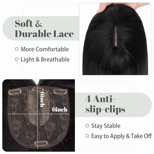 Premium Synthetic Fibre Hair Topper -18 inches