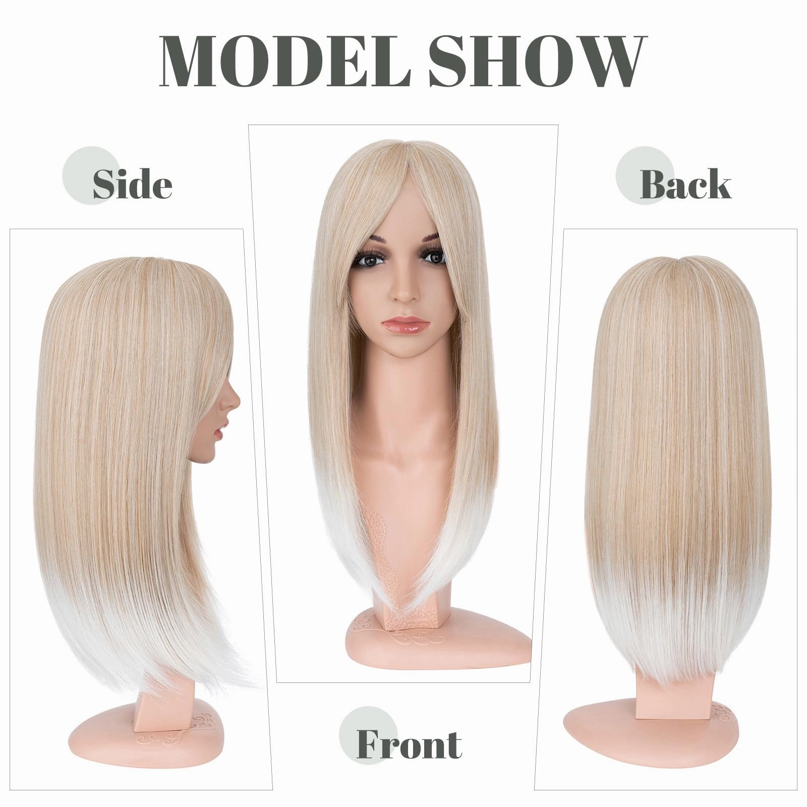Premium Synthetic Fibre Hair Topper -18 inches