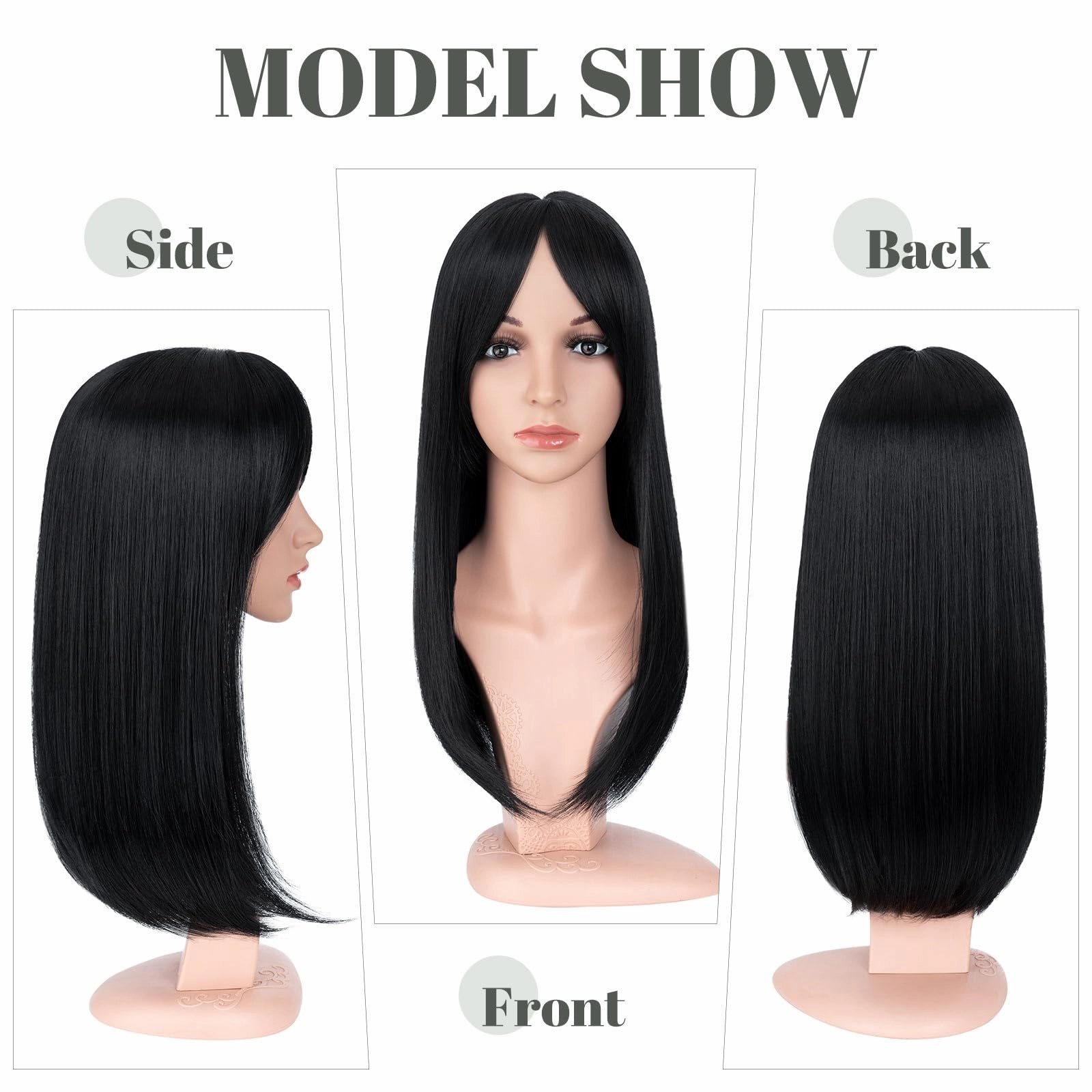 Premium Synthetic Fibre Hair Topper -18 inches