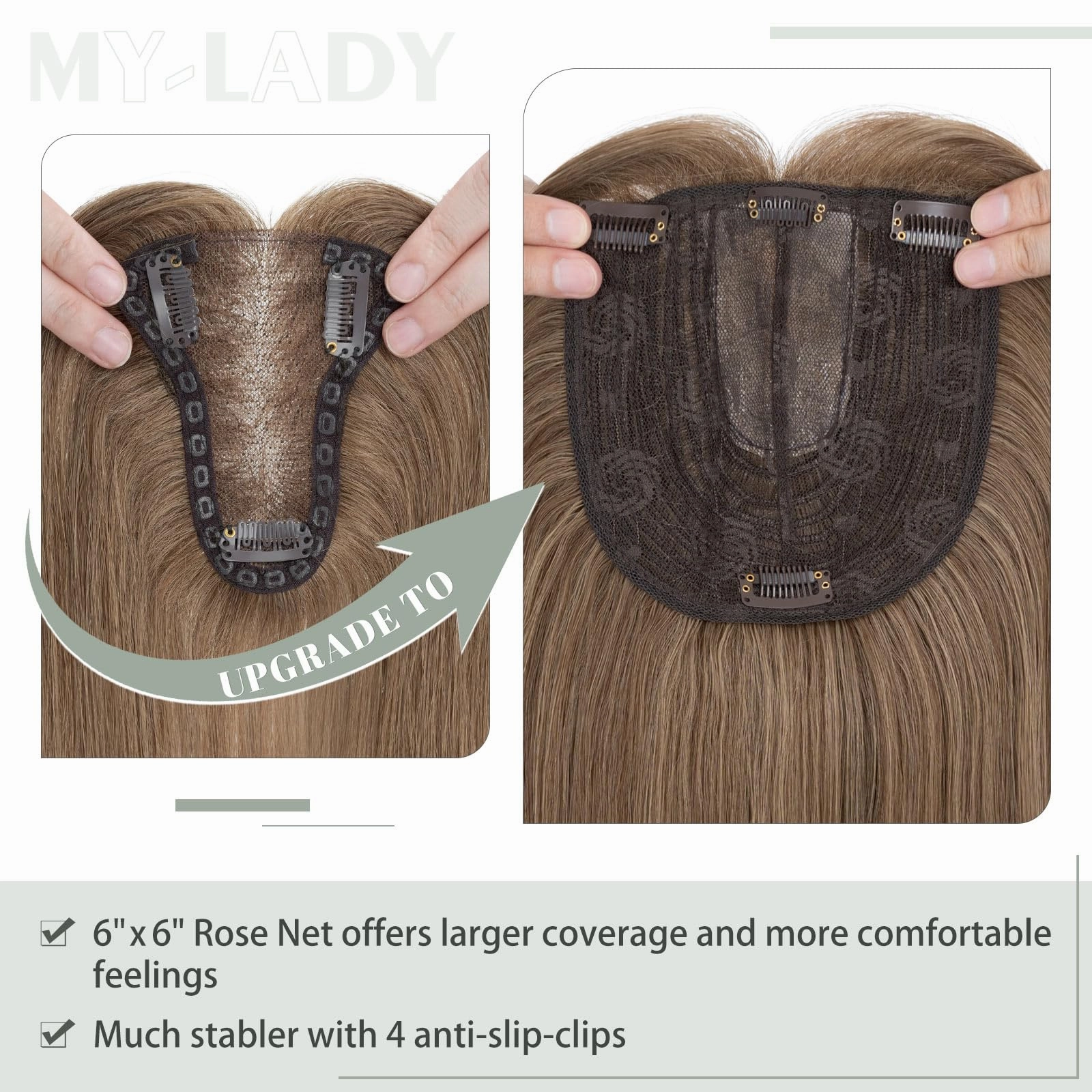 Premium Synthetic Fibre Hair Topper -18 inches