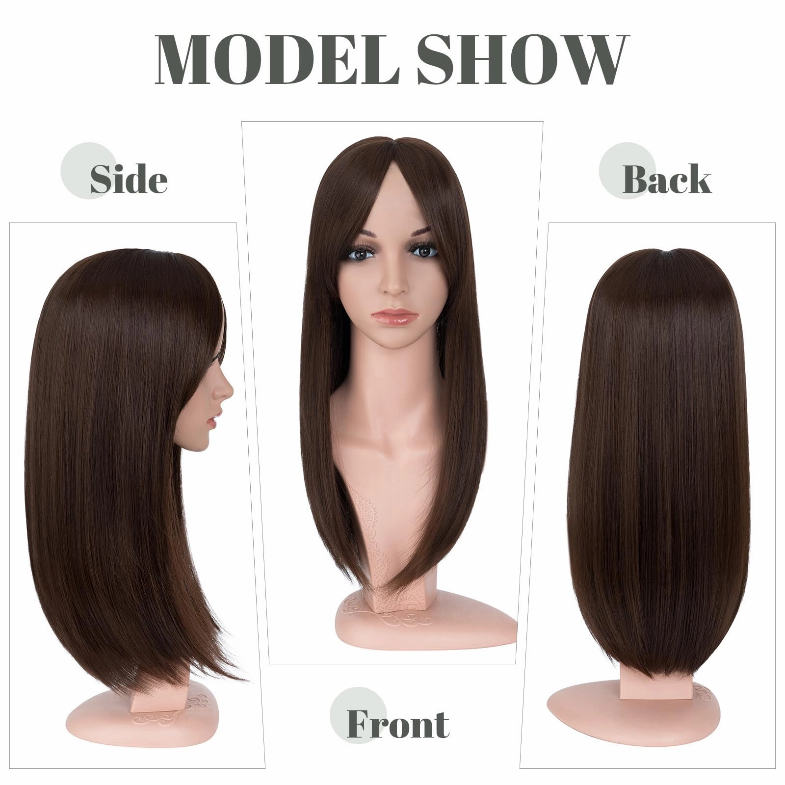 Premium Synthetic Fibre Hair Topper -18 inches