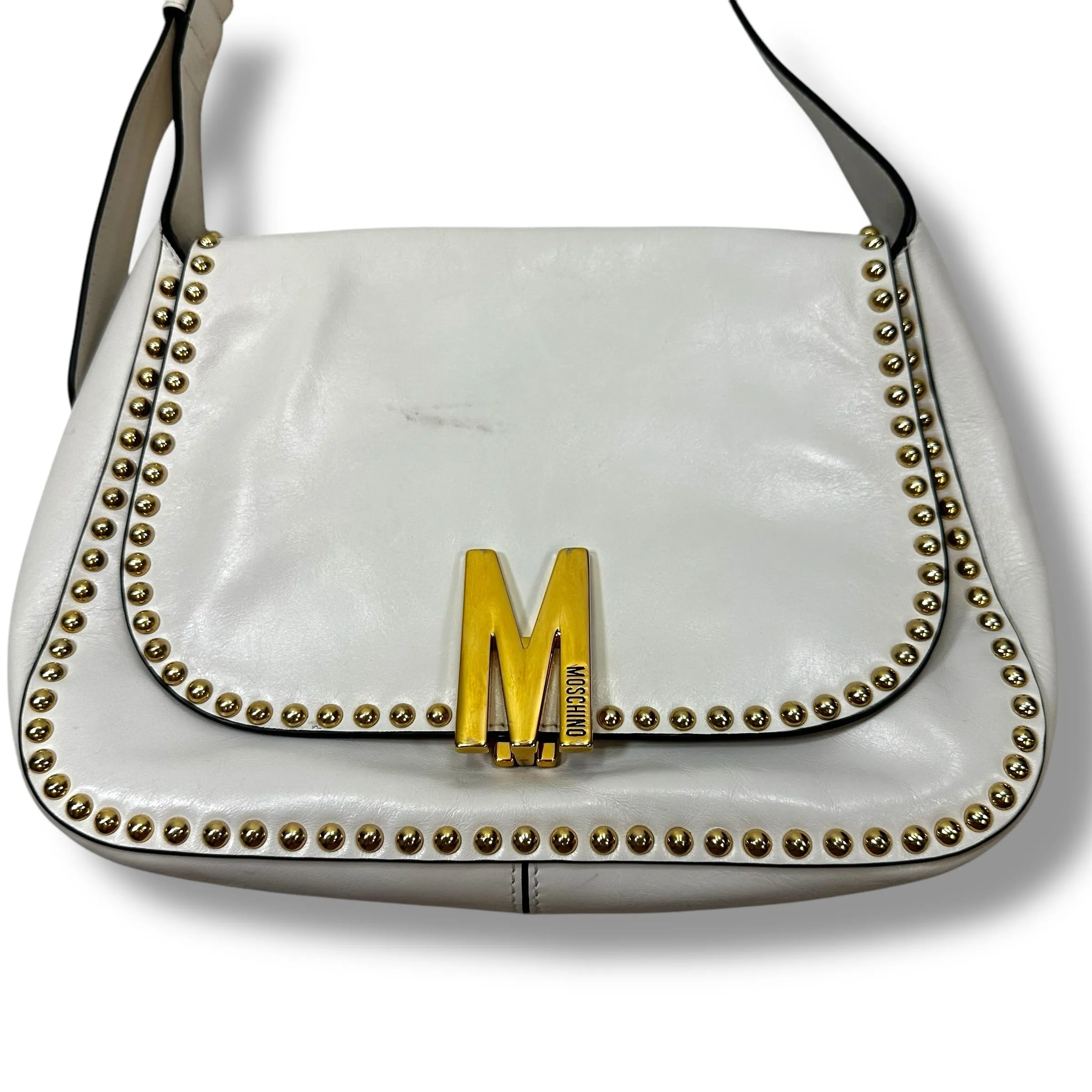PRICE REDUCTION-FINAL SALE! Handbag Designer By Moschino, Size: Medium