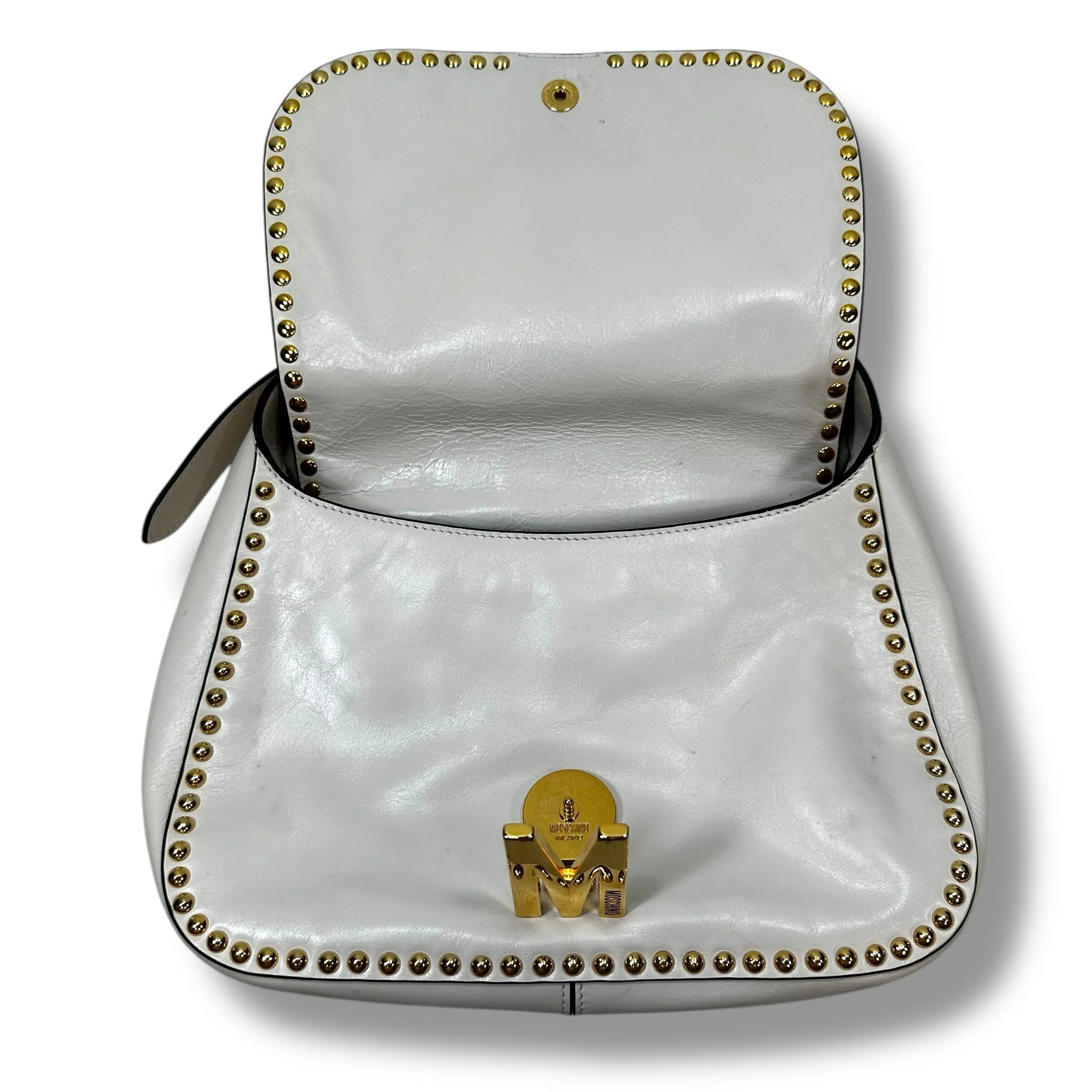 PRICE REDUCTION-FINAL SALE! Handbag Designer By Moschino, Size: Medium