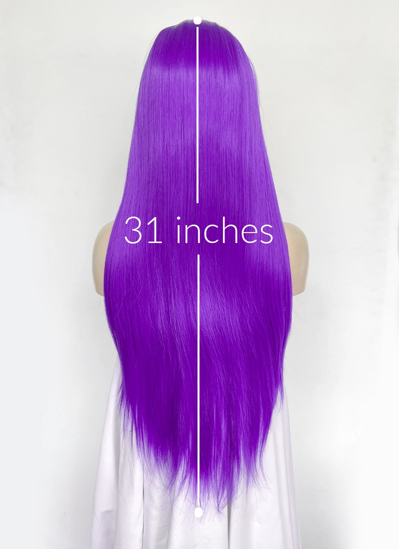 Purple Straight Lace Front Synthetic Wig LW4055
