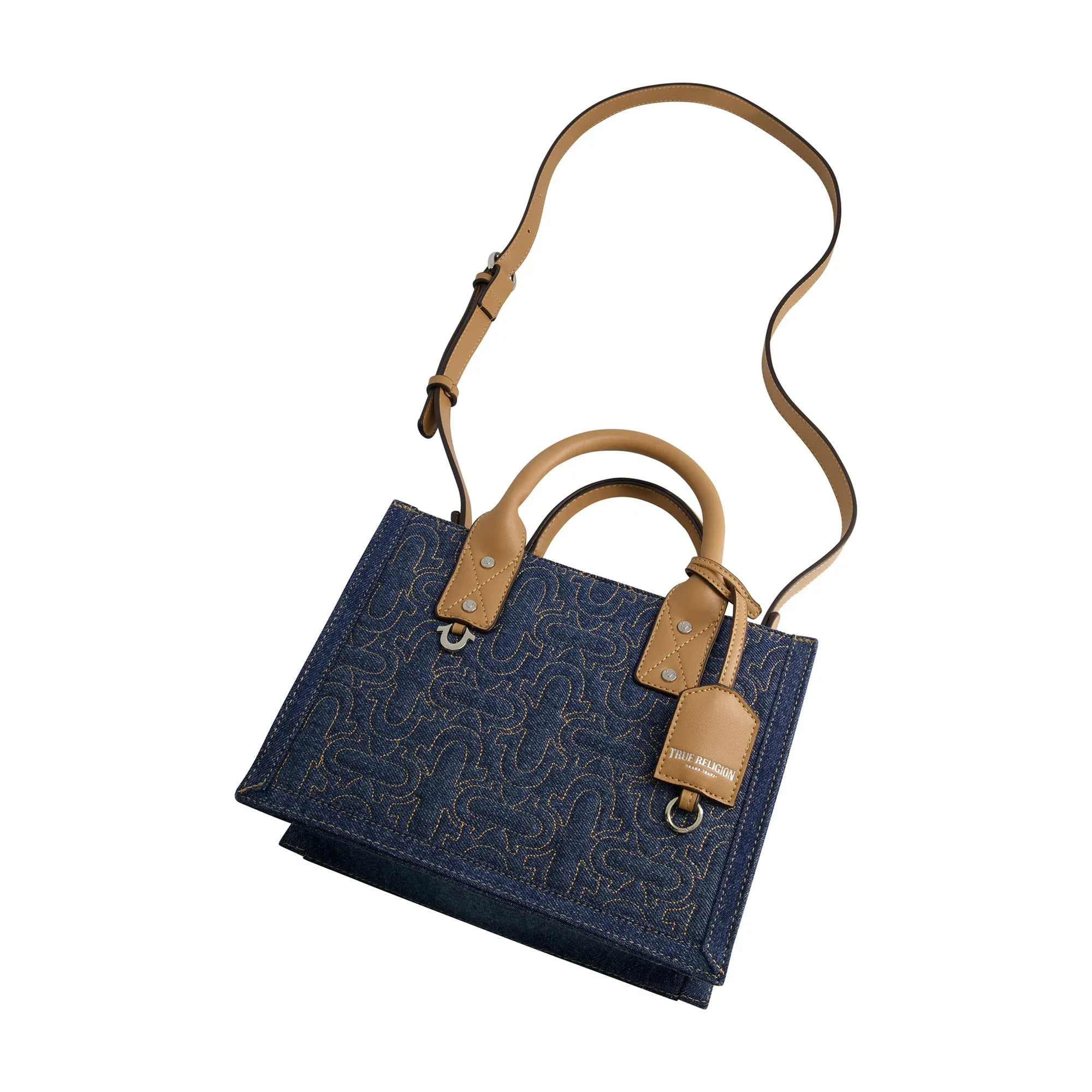 QUILTED HORSESHOE MODERN TOTE