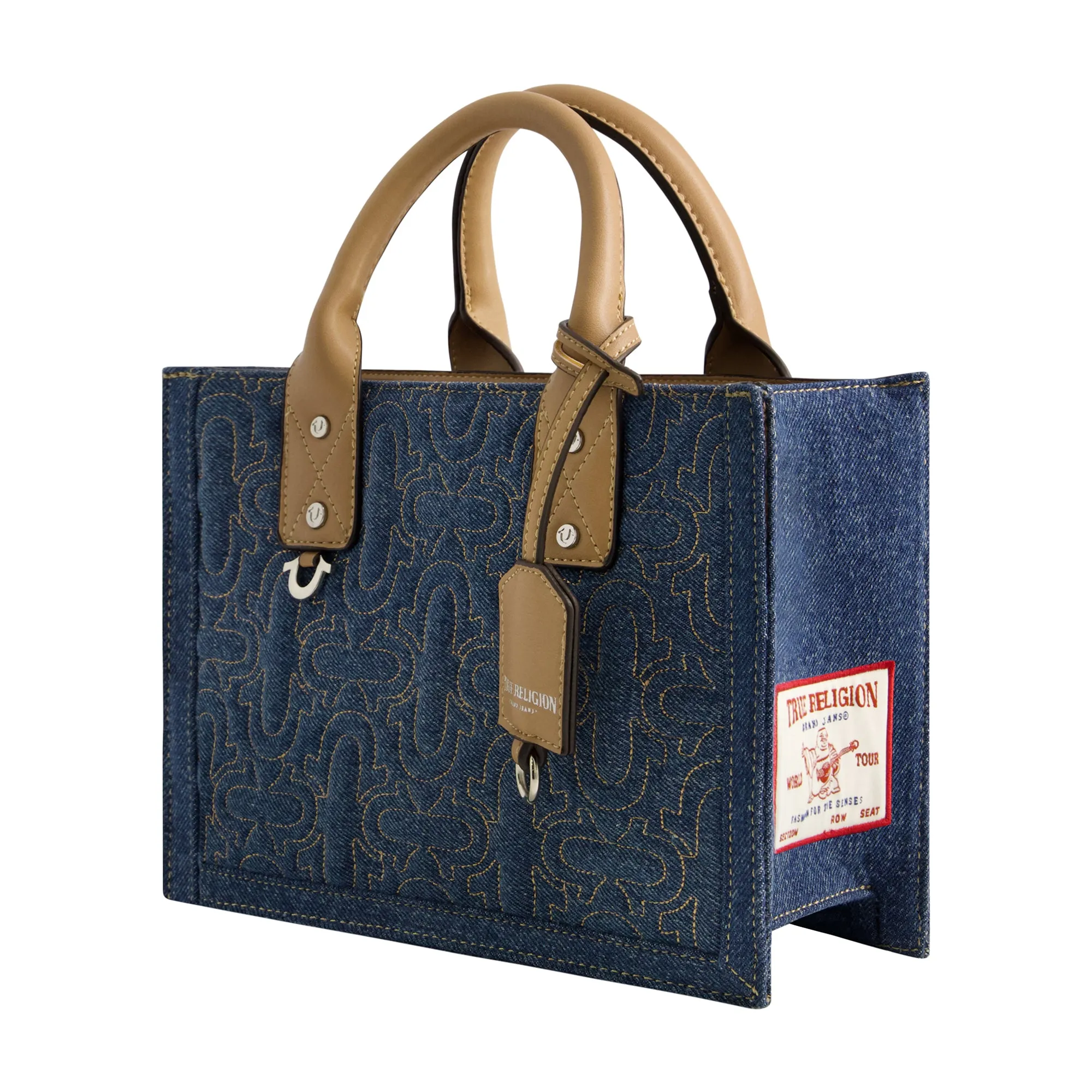 QUILTED HORSESHOE MODERN TOTE