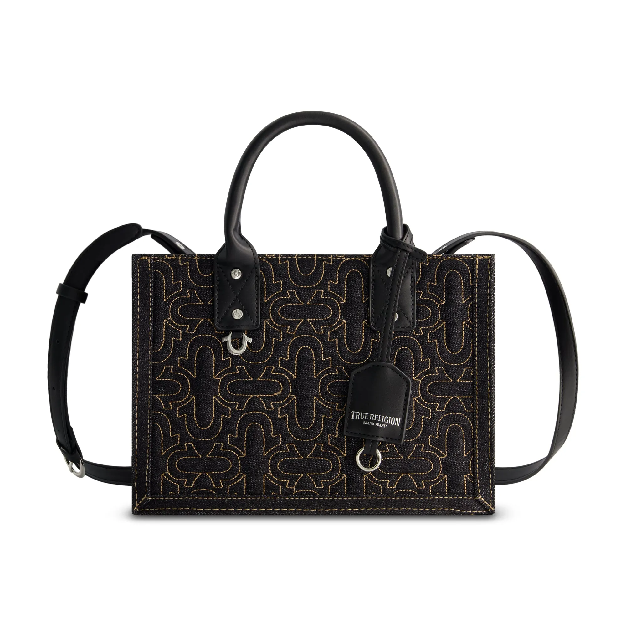 QUILTED HORSESHOE MODERN TOTE