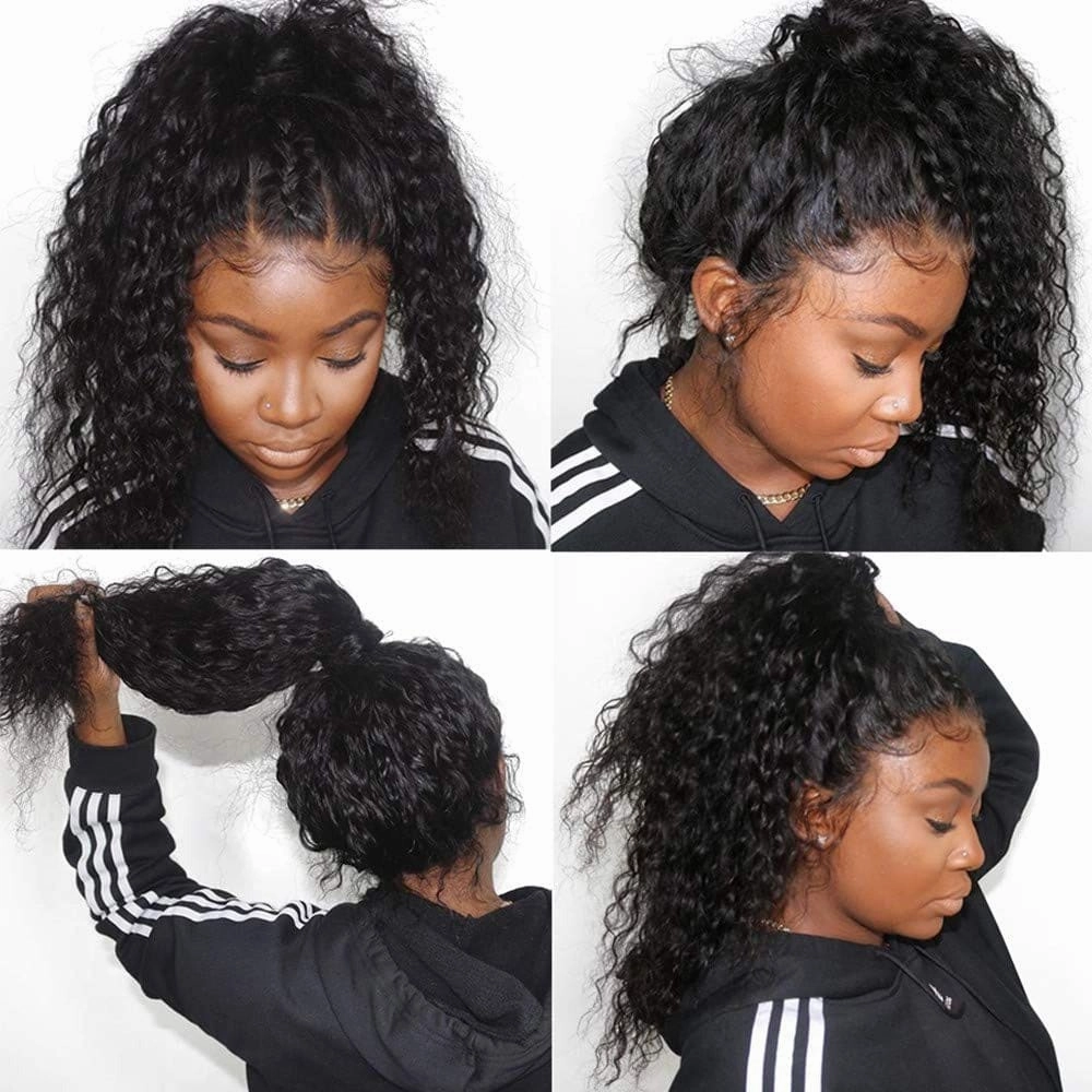 Raven | Full Lace Fake Scalp Curly Wig Preplucked Virgin Human Hair Lace Wig
