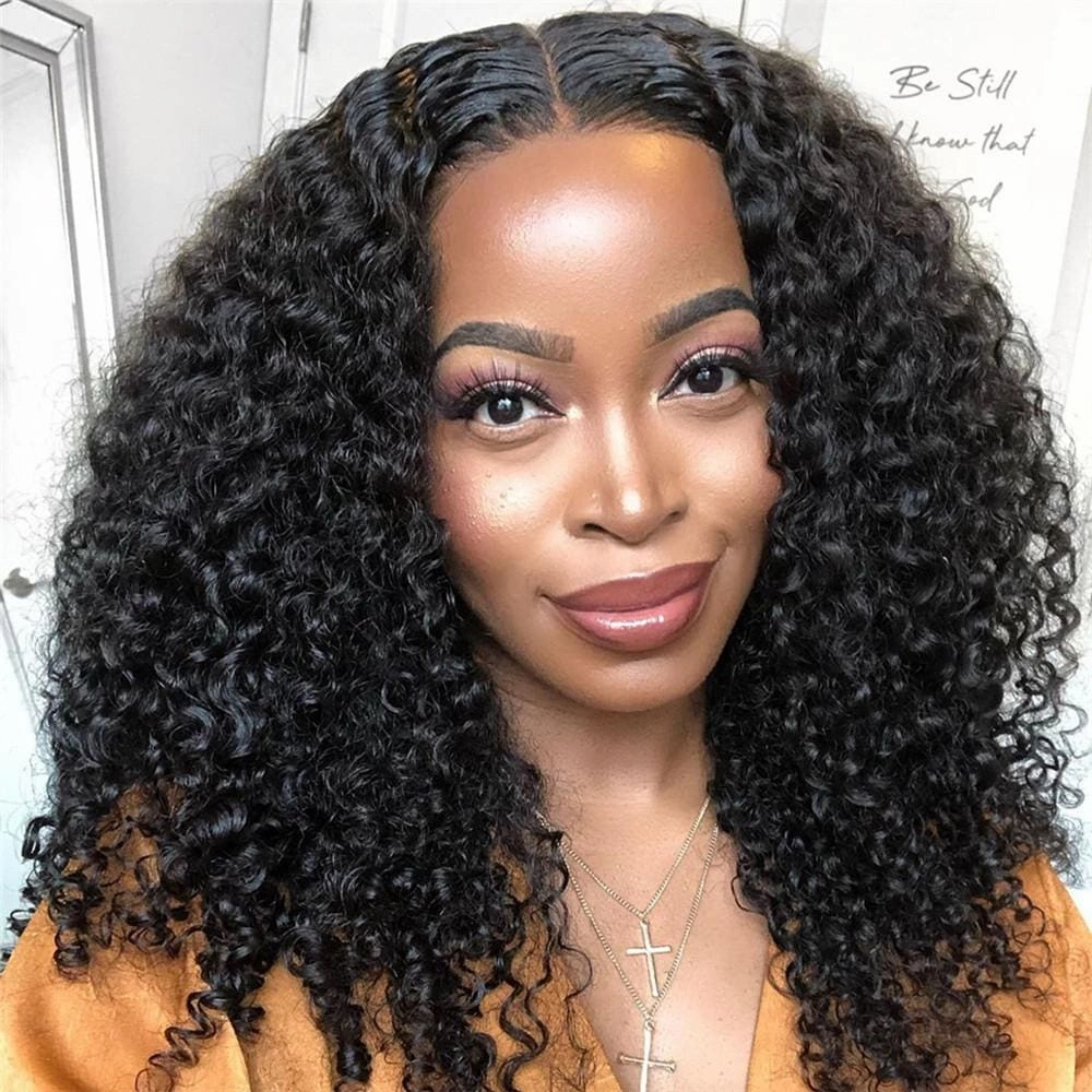 Raven | Full Lace Fake Scalp Curly Wig Preplucked Virgin Human Hair Lace Wig