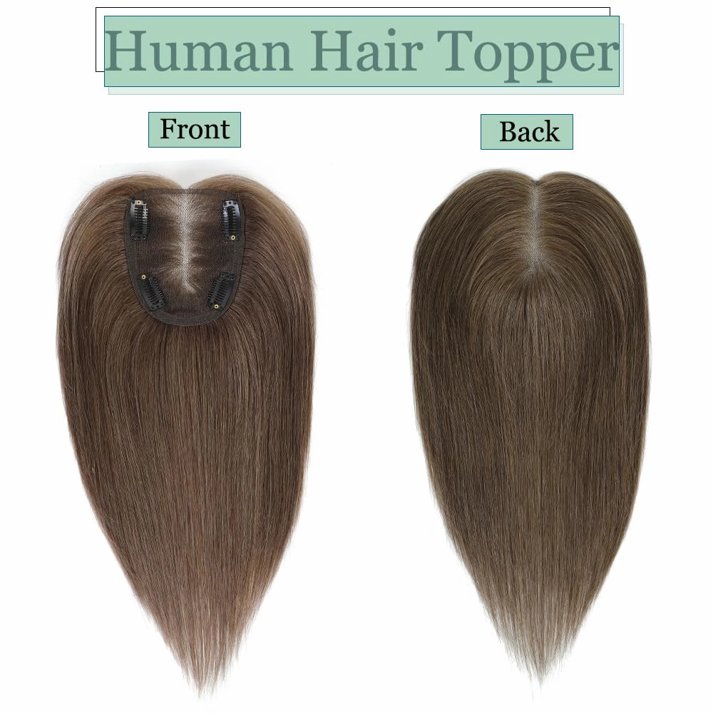 Real Human Hair Handmade Swiss Base Hair Topper