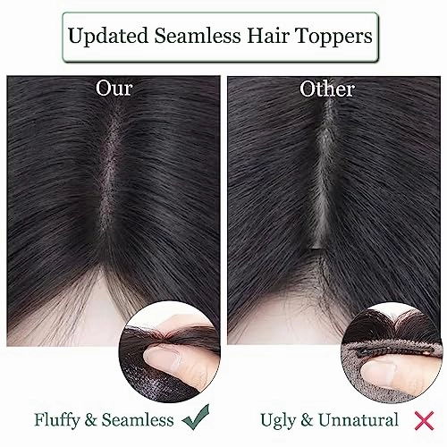 Real Human Hair Handmade Swiss Base Hair Topper