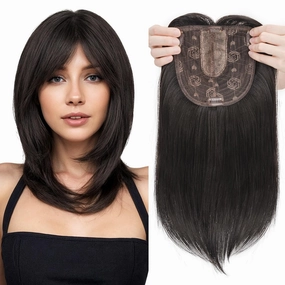 Realistic Synthetic Hair Topper Clip in -14 inches