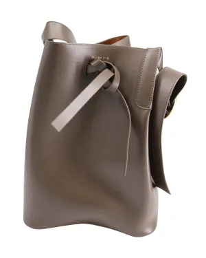 Rejina Pyo Midi Marlene Bucket Bag In Brown Leather