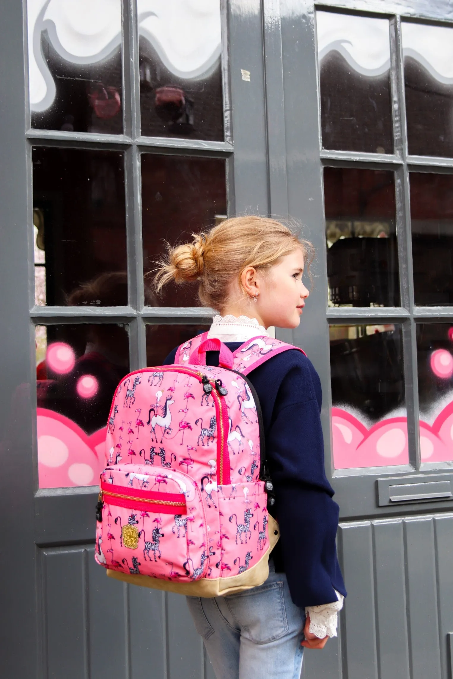 Royal Princess Backpack M Bright pink