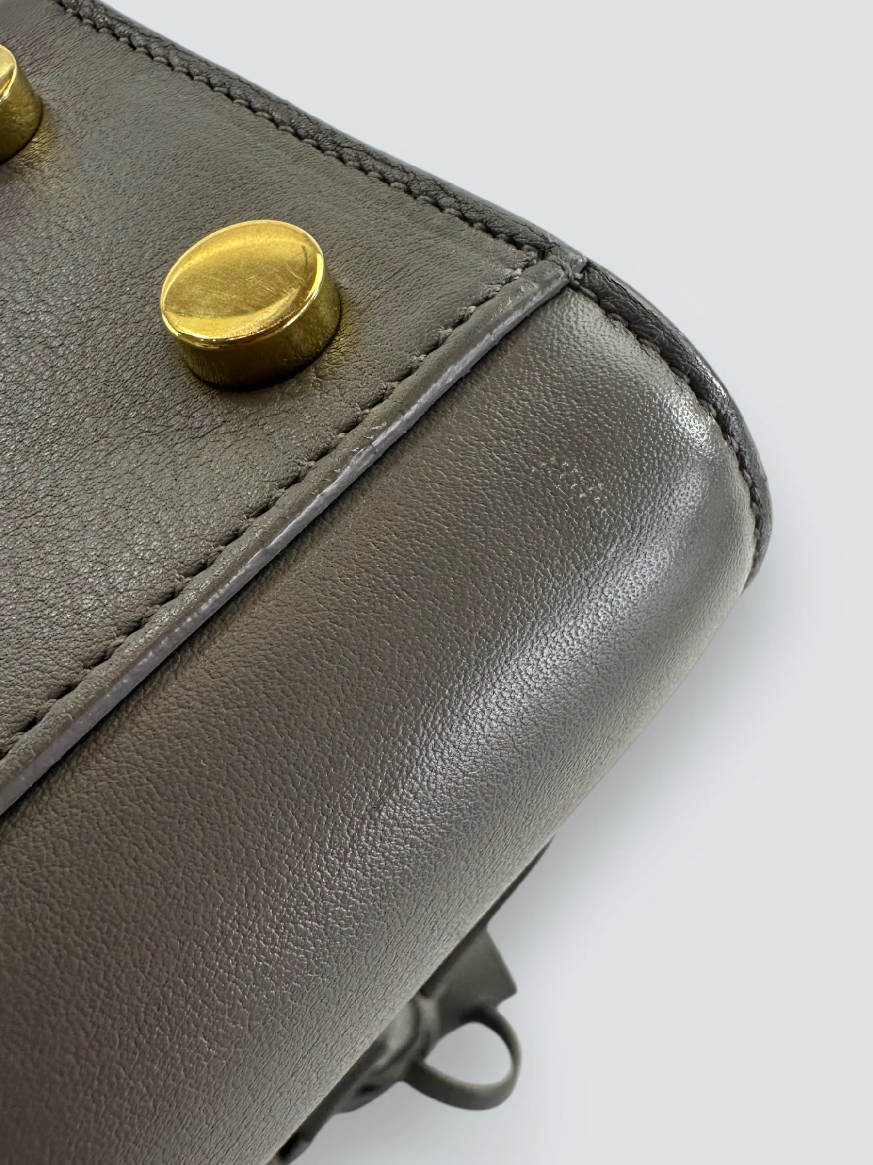 Saint Laurent Grey Leather Nano Sac de Jour Tote