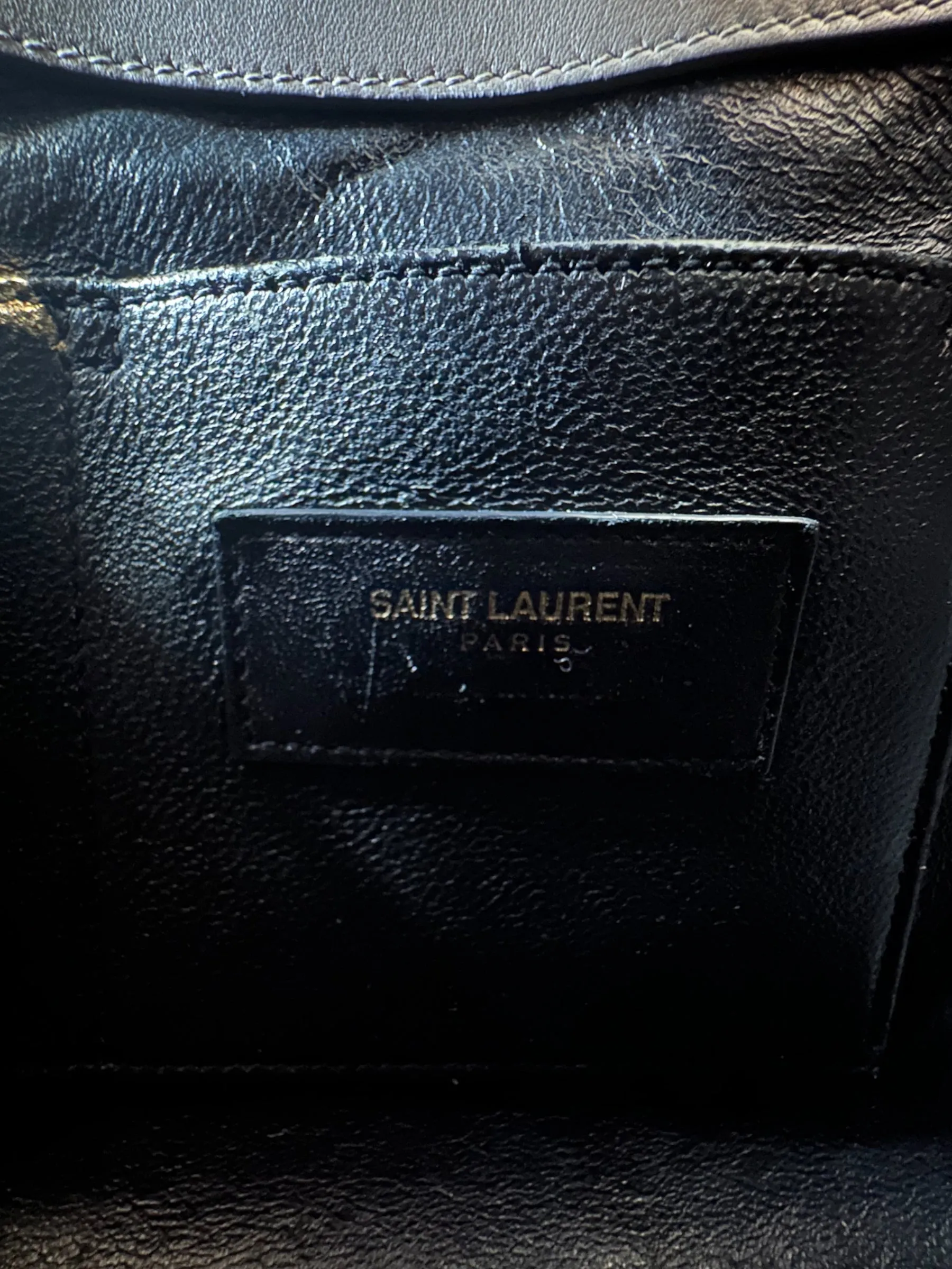 Saint Laurent Grey Leather Nano Sac de Jour Tote