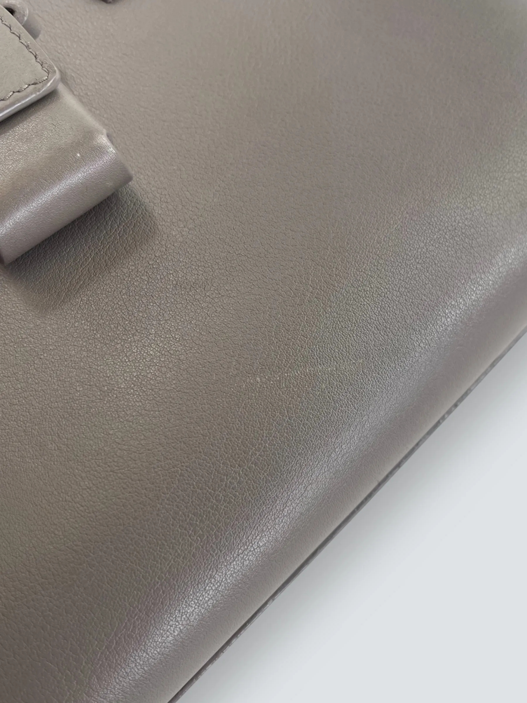 Saint Laurent Grey Leather Nano Sac de Jour Tote