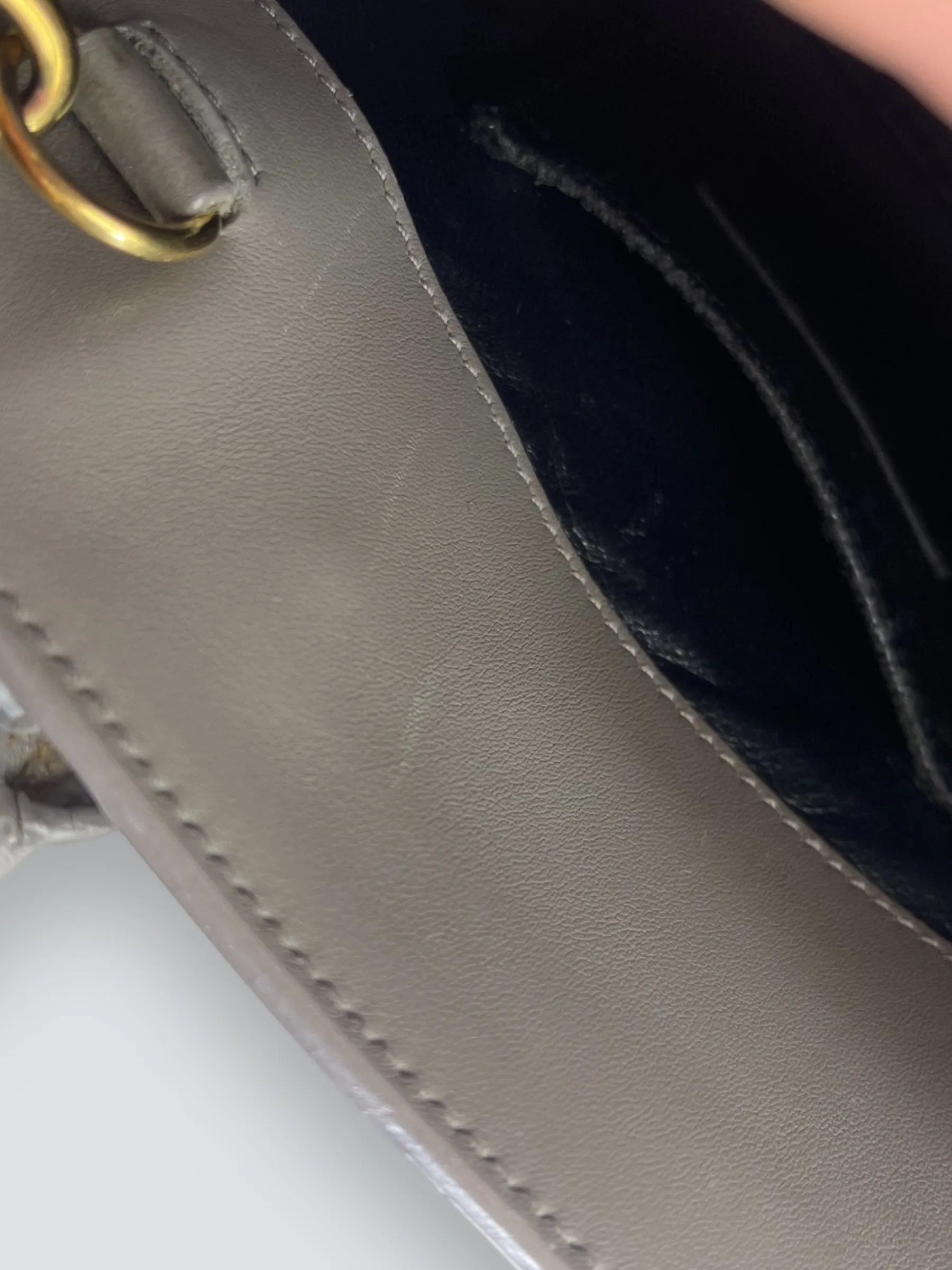 Saint Laurent Grey Leather Nano Sac de Jour Tote