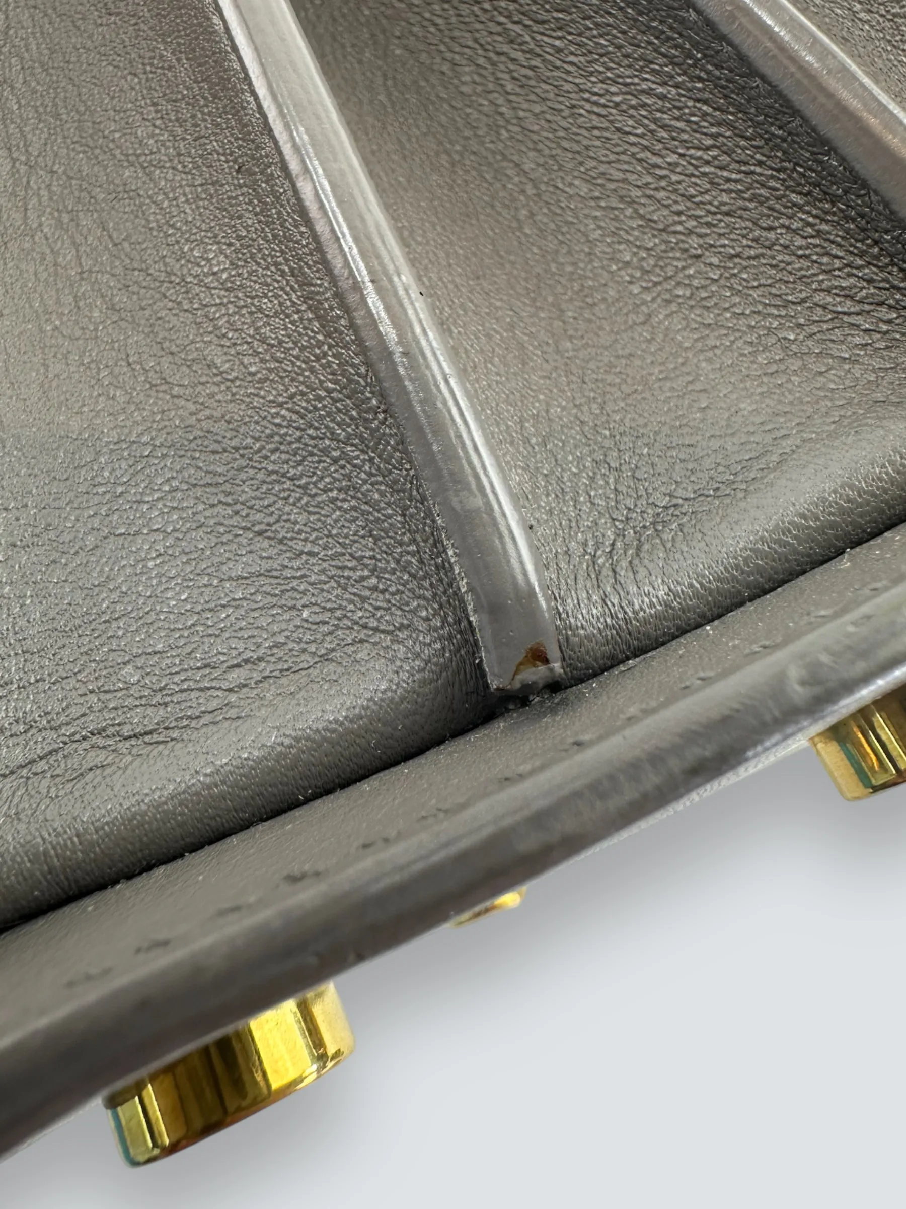 Saint Laurent Grey Leather Nano Sac de Jour Tote