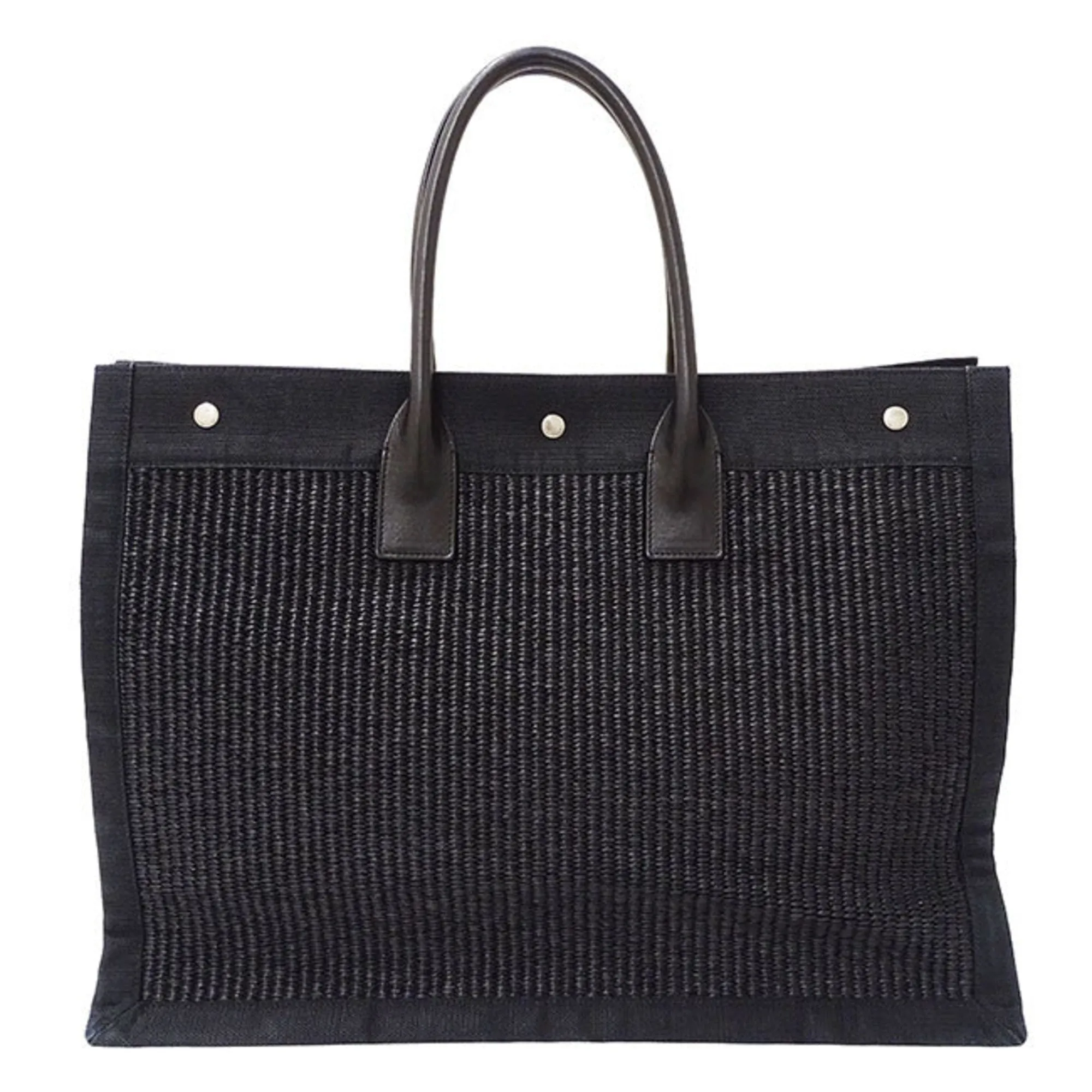 Saint Laurent Straw Tote Bag (Pre-Owned)