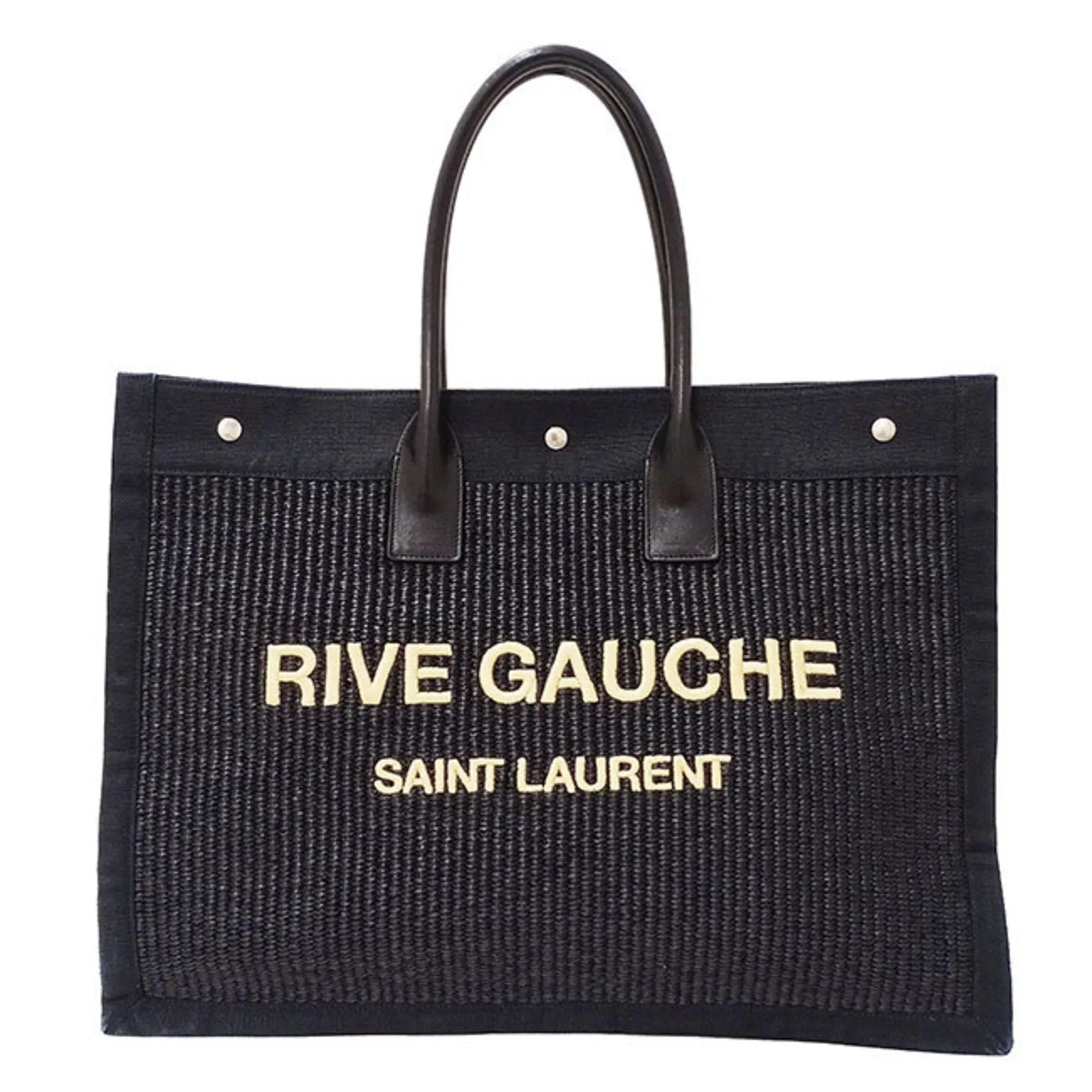 Saint Laurent Straw Tote Bag (Pre-Owned)