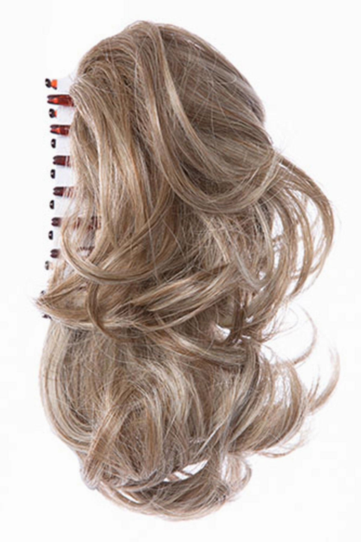 Sale - Toni Brattin Extensions - Pony Curls 4" Clip Reversible HF #102 - Color: Medium Brown