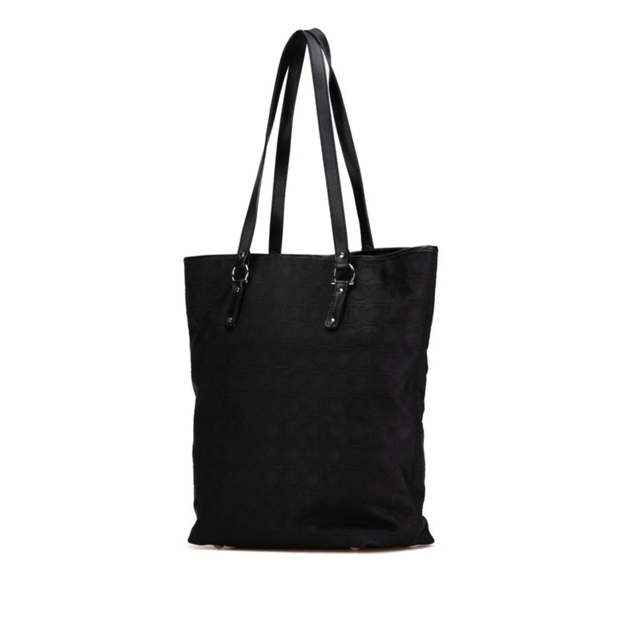 Salvatore Ferragamo Canvas Leather Tote Bag (Pre-Owned)
