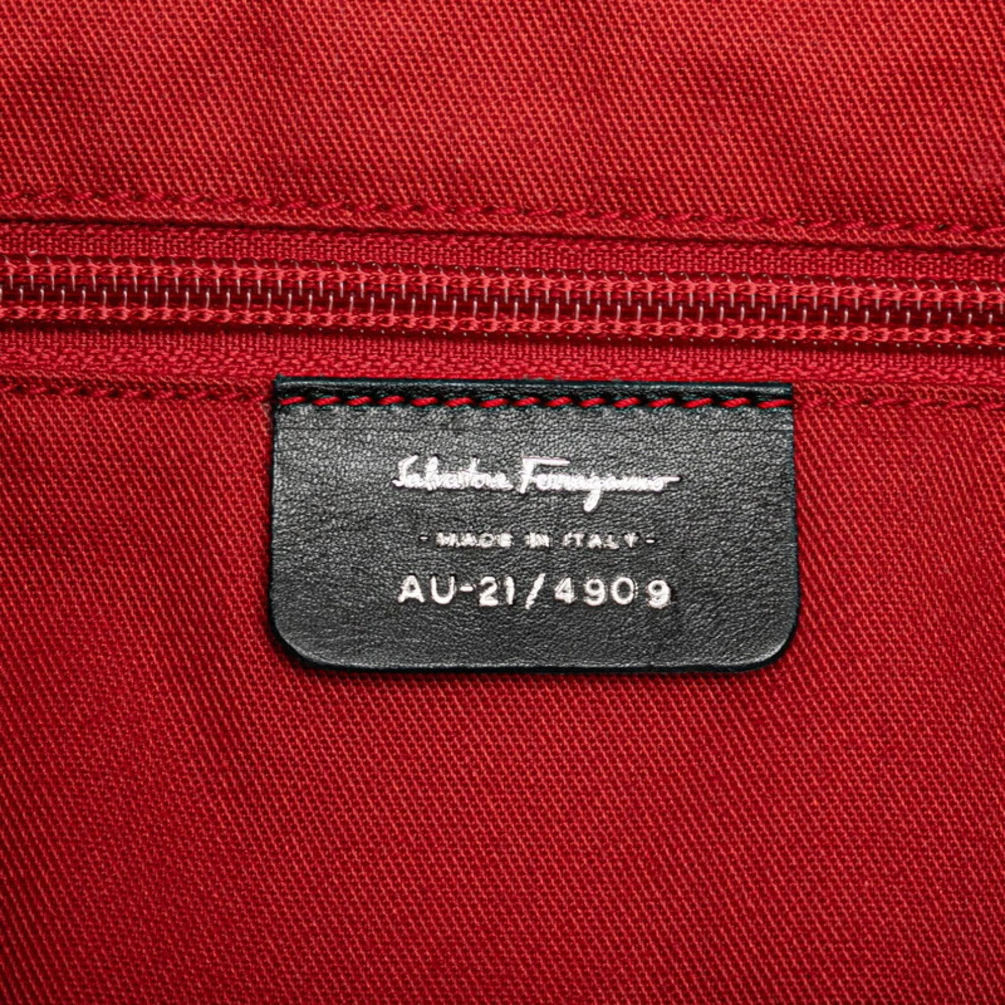 Salvatore Ferragamo Canvas Leather Tote Bag (Pre-Owned)