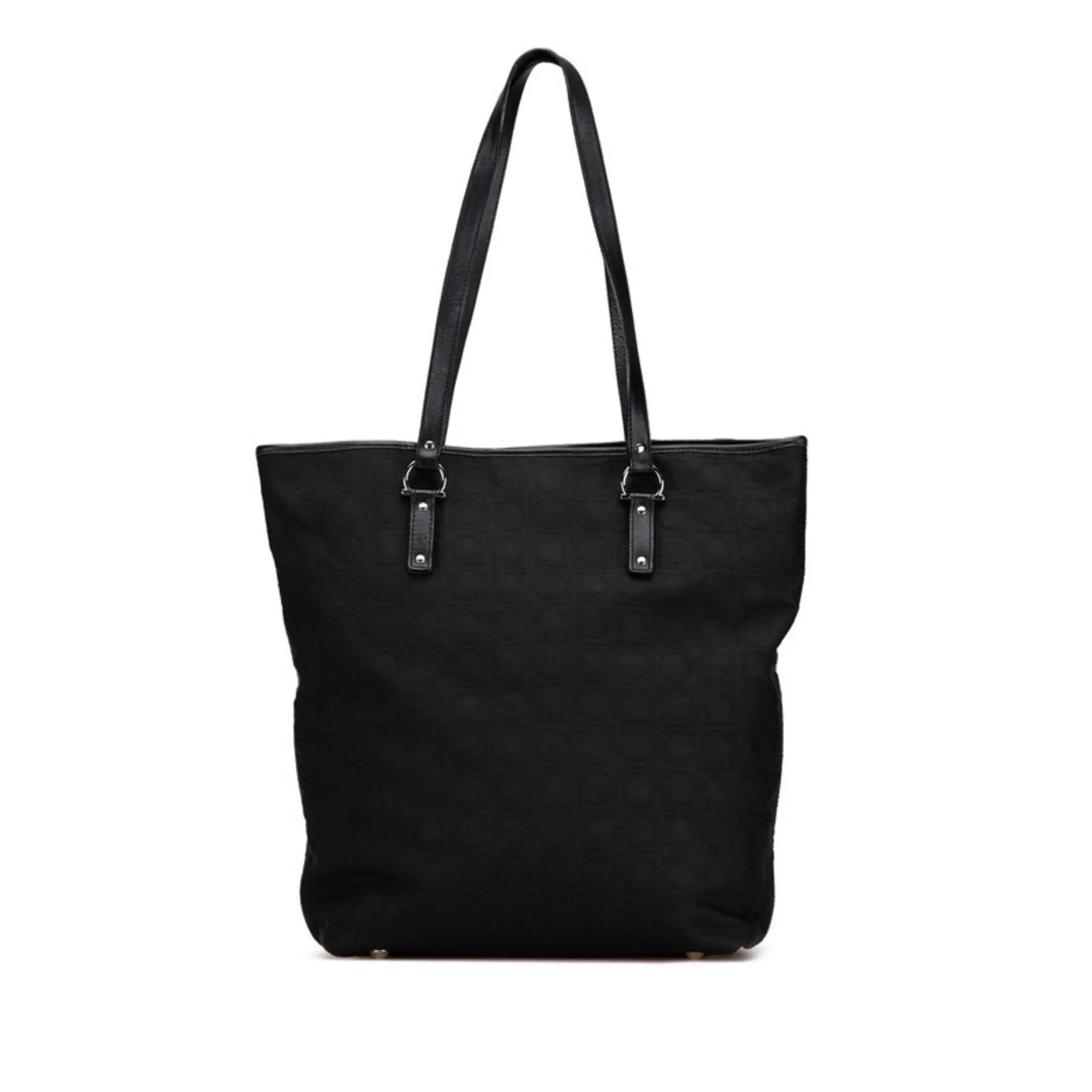Salvatore Ferragamo Canvas Leather Tote Bag (Pre-Owned)