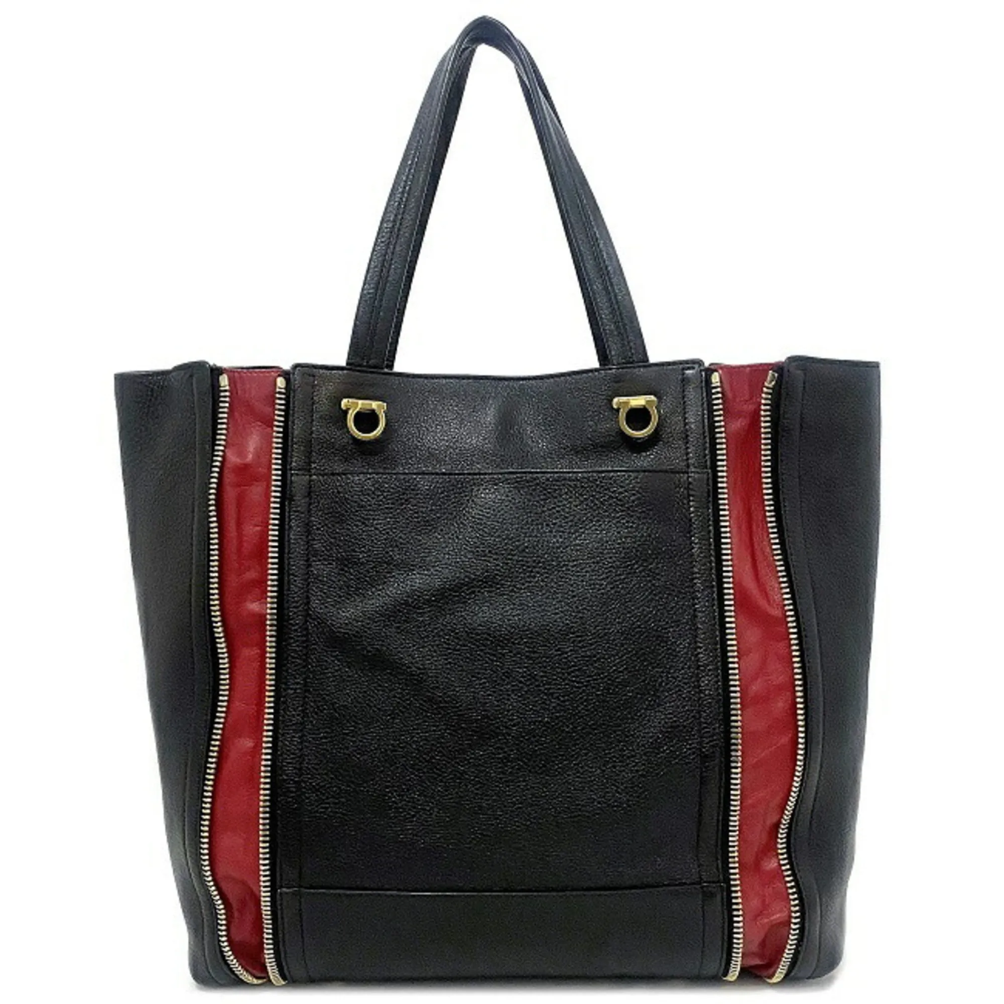 Salvatore Ferragamo Gancini   Leather Tote Bag (Pre-Owned)
