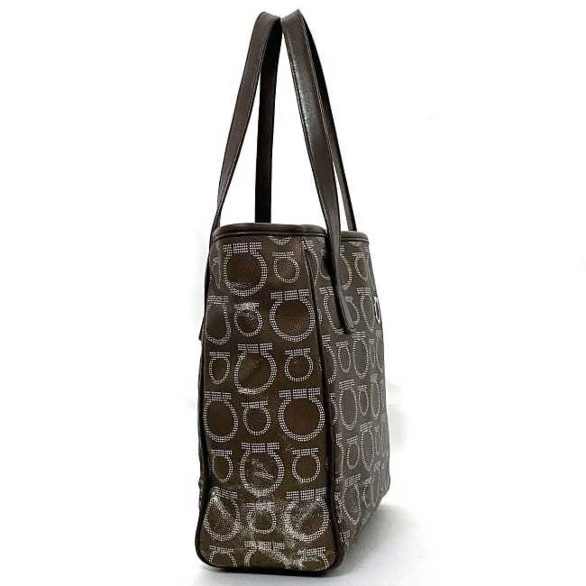 Salvatore Ferragamo Gancini  Pvc Leather Tote Bag (Pre-Owned)