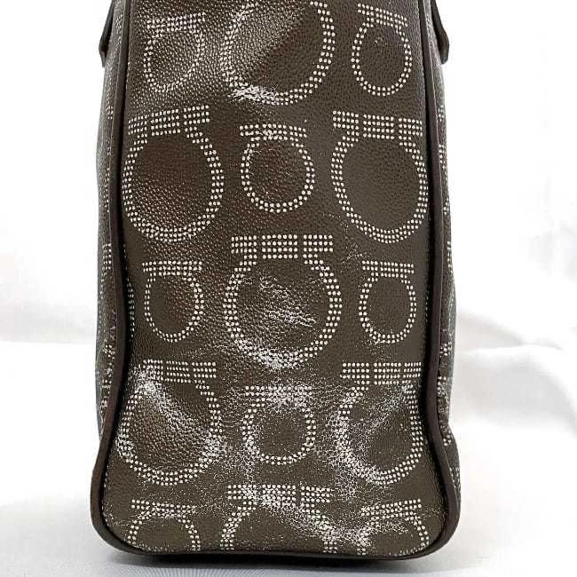 Salvatore Ferragamo Gancini  Pvc Leather Tote Bag (Pre-Owned)