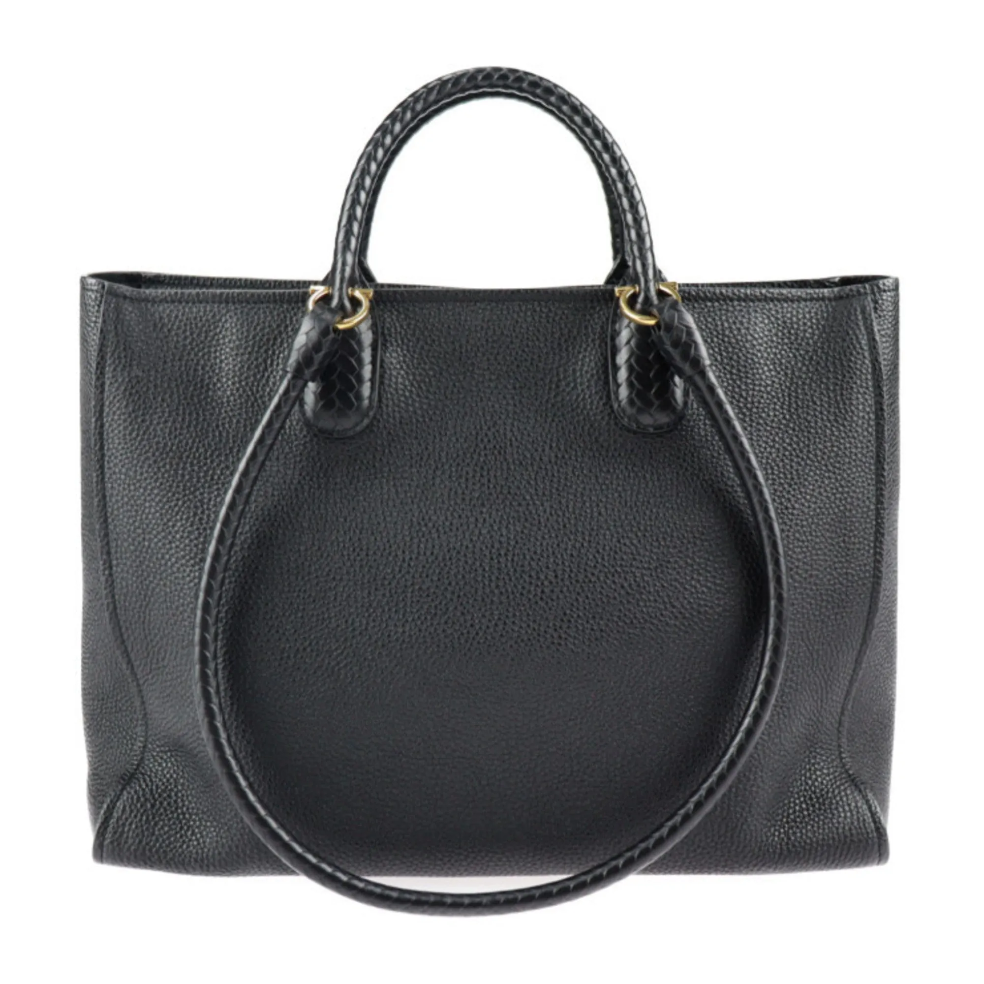 Salvatore Ferragamo  Leather Handbag Shoulder Bag Tote Bag (Pre-Owned)
