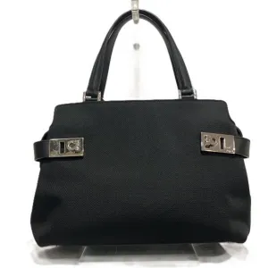 Salvatore Ferragamo  Nylon Leather Handbag Tote Bag (Pre-Owned)