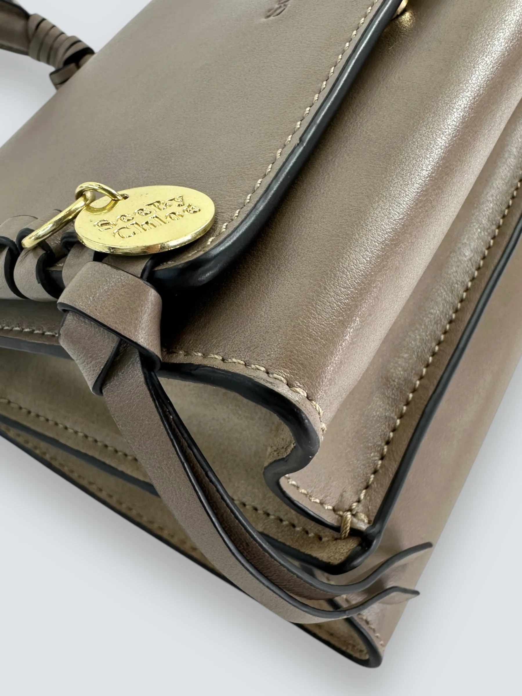 See By Chloe Taupe Leather 'Tilda Mini' Bag