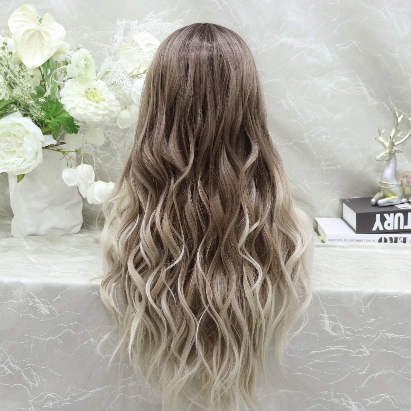 Shannon Ombre Ash Brown to Blonde Body Wave 13*4 Lace Front Wig