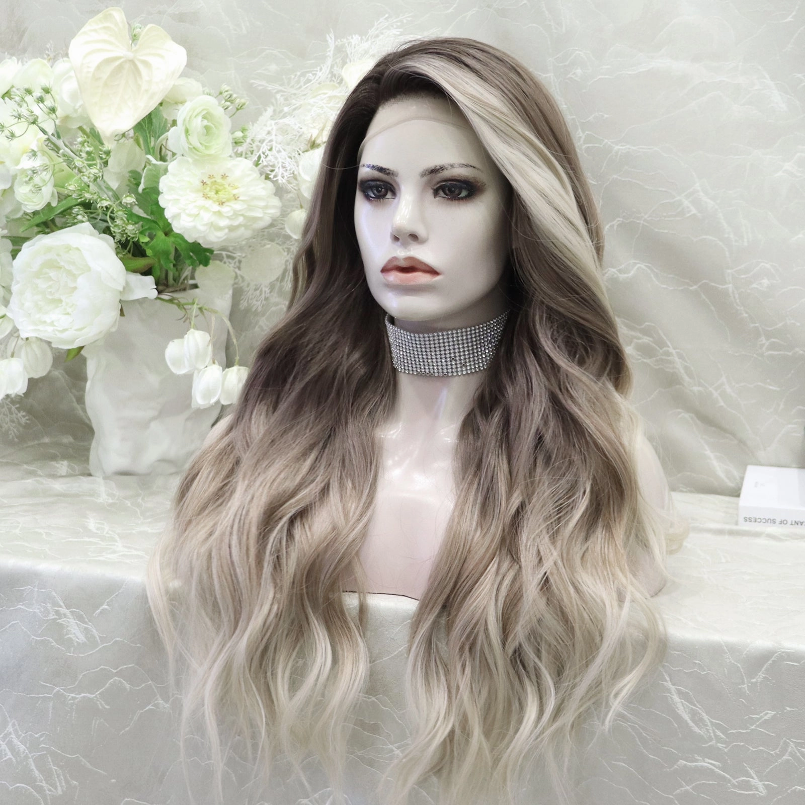 Shannon Ombre Ash Brown to Blonde Body Wave 13*4 Lace Front Wig