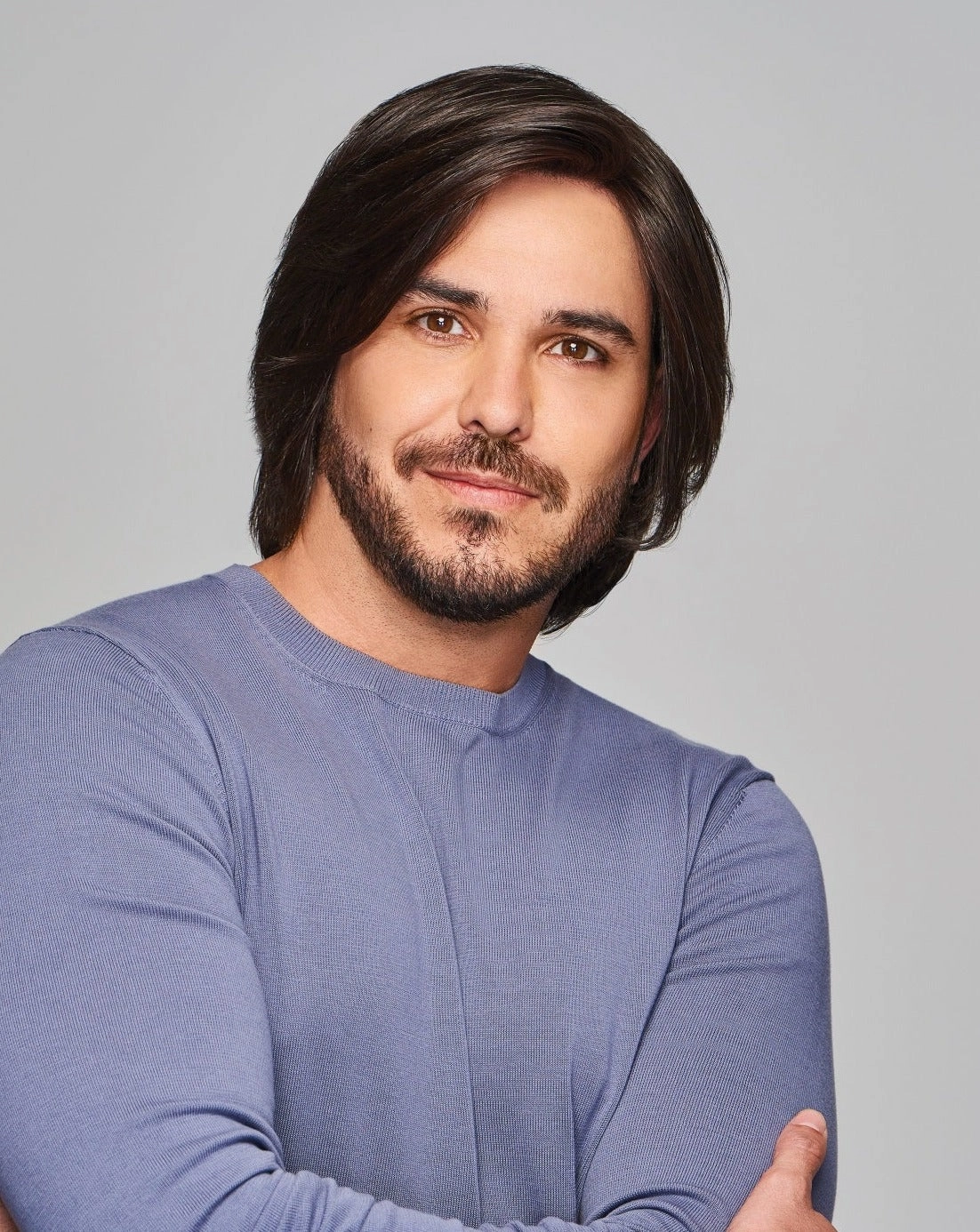 Sharp Men's HT Wig by HIM | Human Hair/Heat Friendly Synthetic Blend Hair | Average/Large Cap
